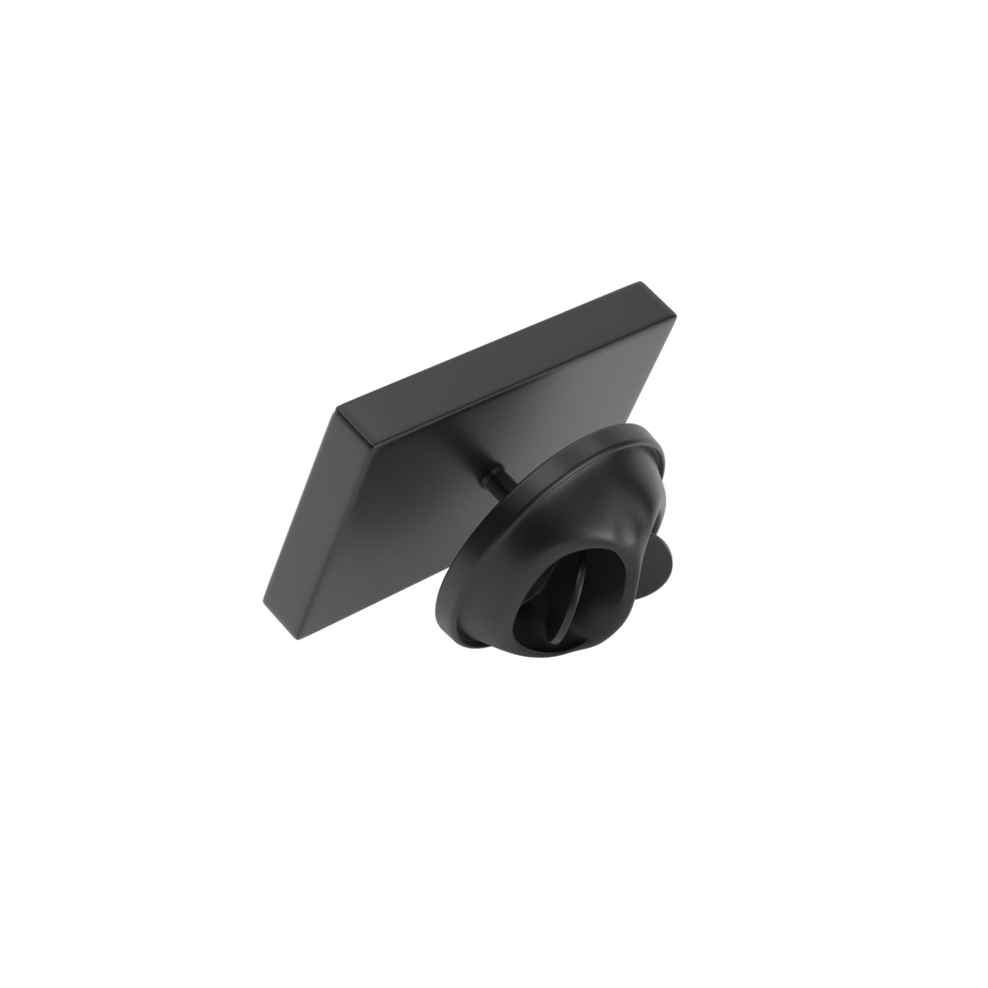 Rectangle Brushed Black Engravable Lapel Pin