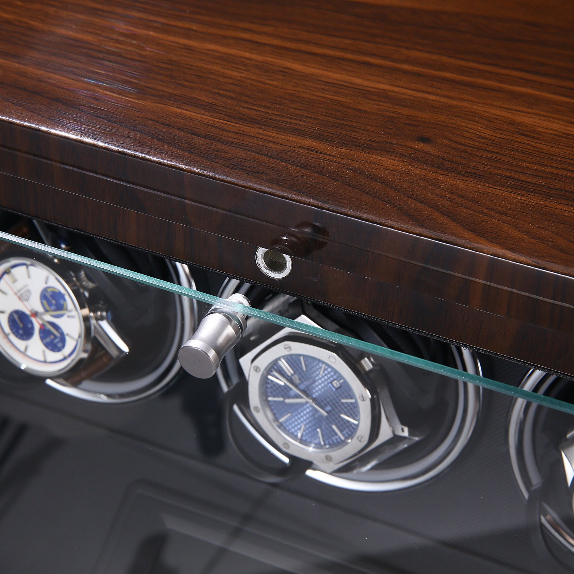 Brighton Watch Winder for 3 Watches with Drawer