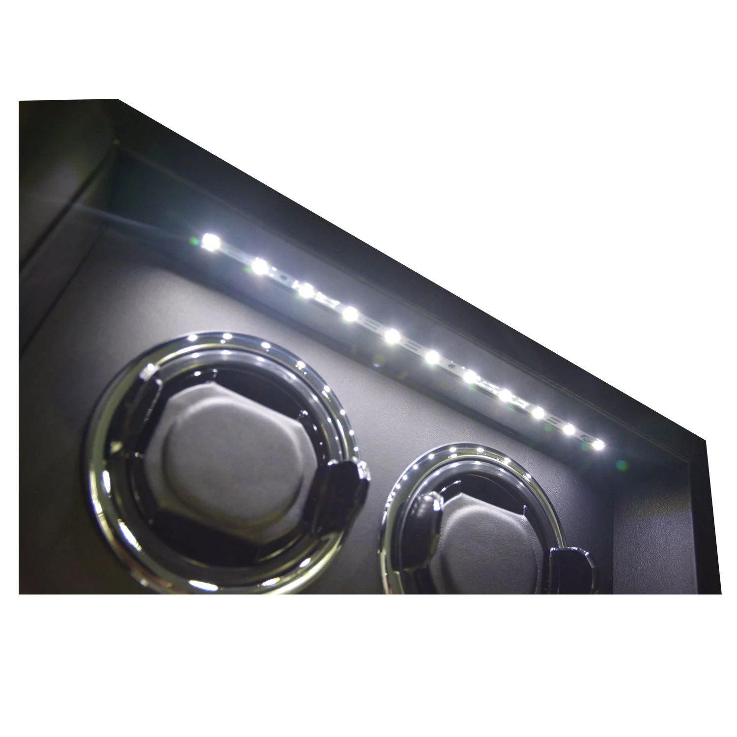 Yarra Watch Winder for 6 Watches + Drawer with Fingerprint Lock Watch Winder Boxes Clinks