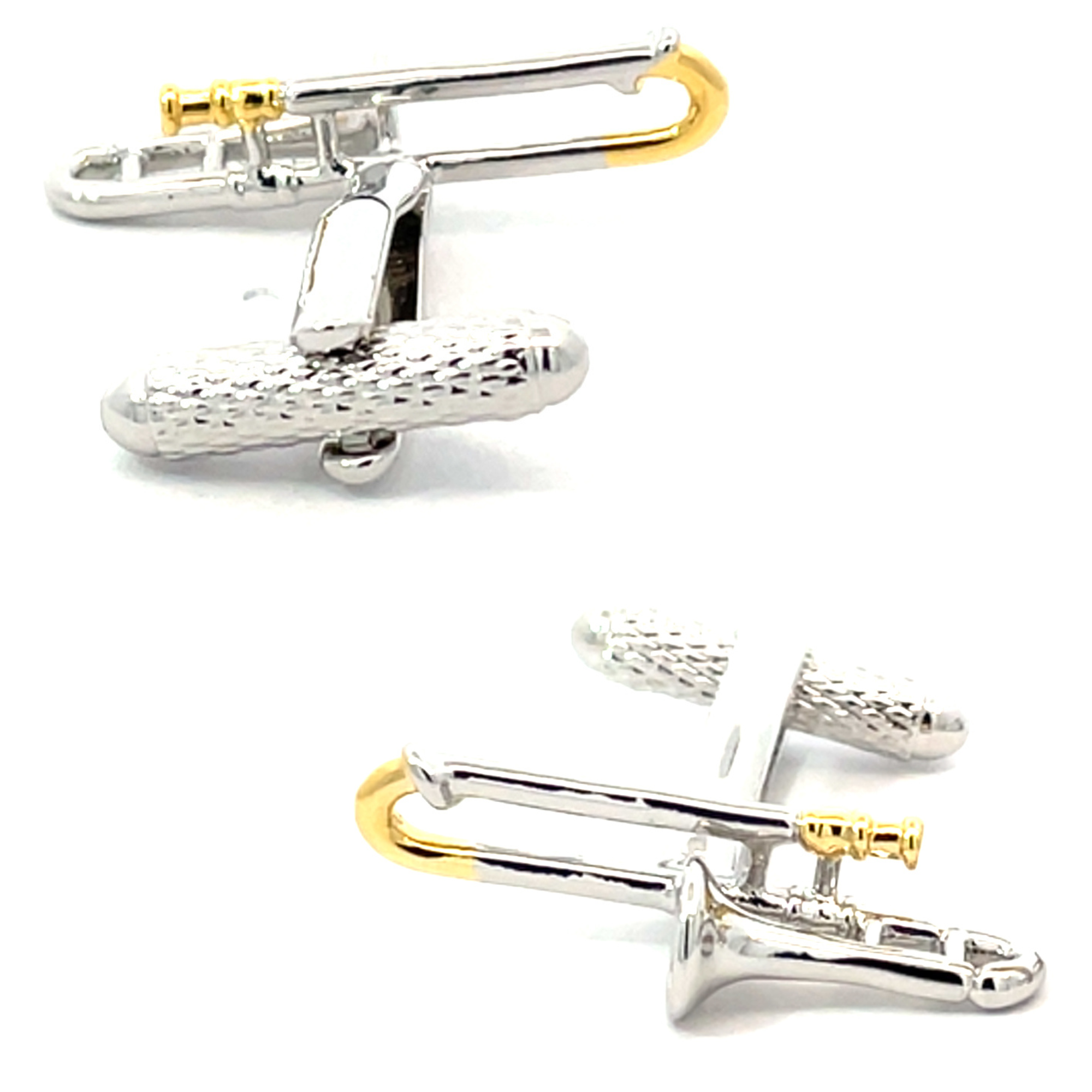 Trombone (Two Tone) Cufflinks