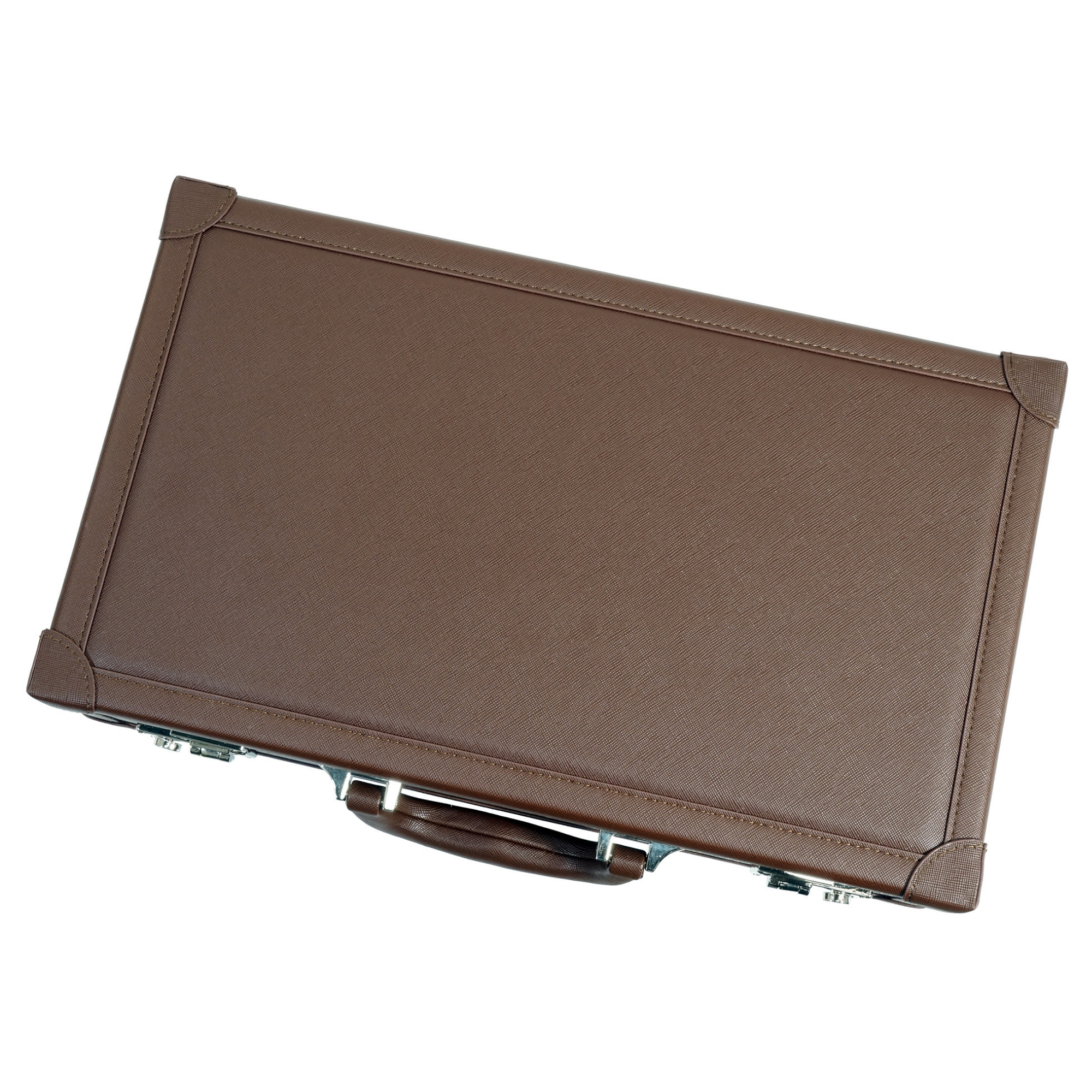 12 Slots Brown Leather Watch Case