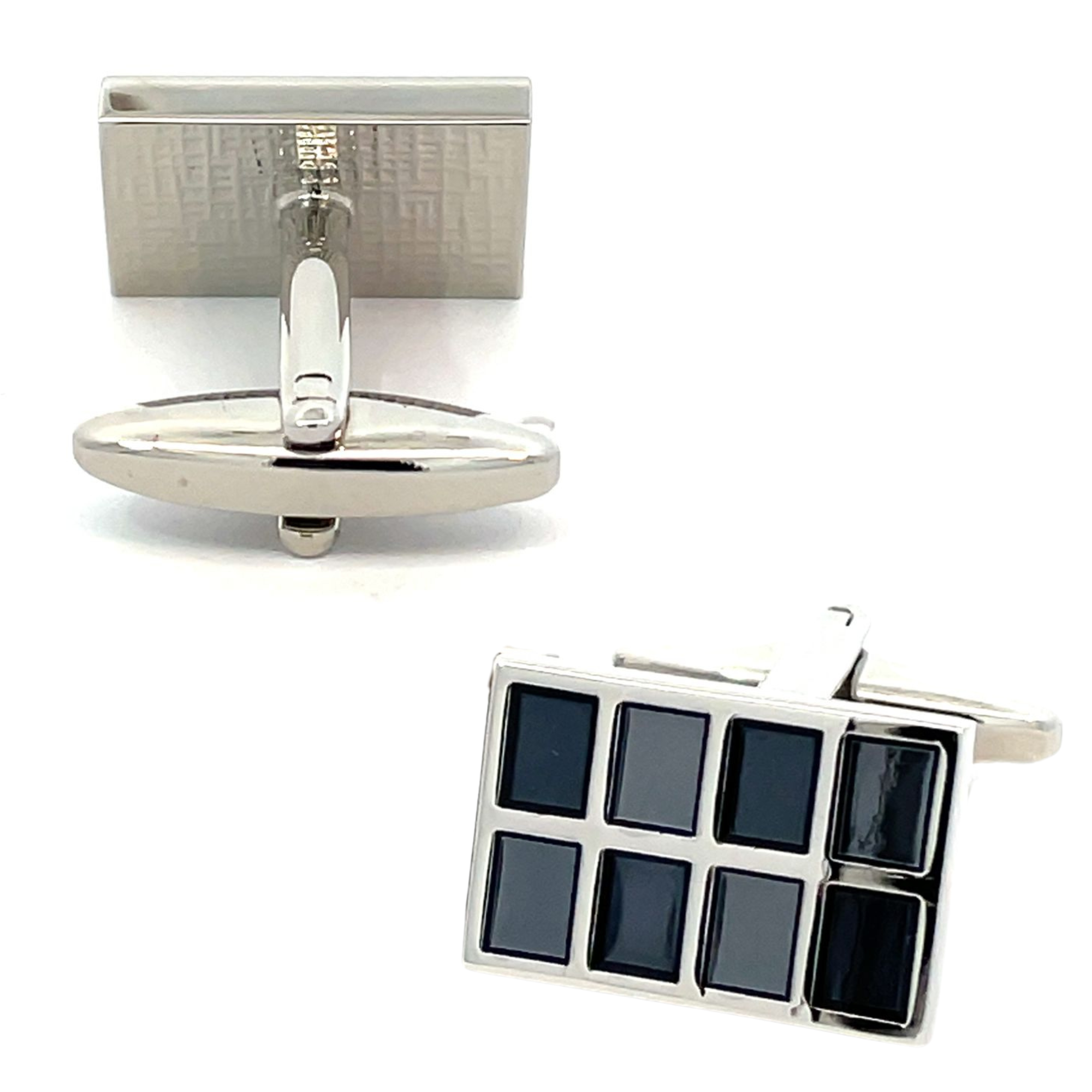 Panels of Black Cufflinks