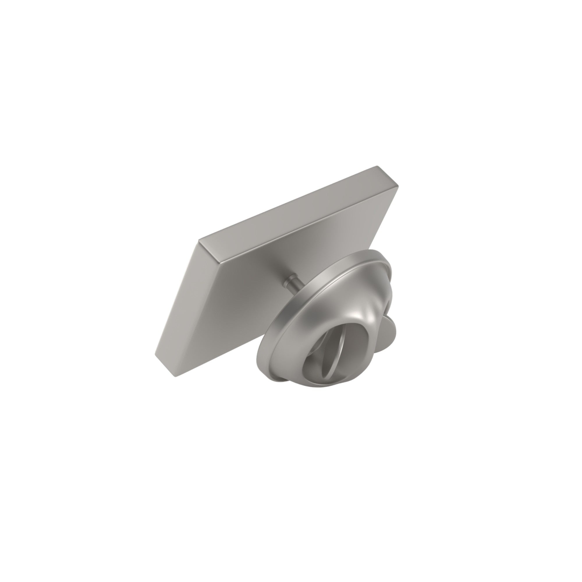 Rectangle Brushed Silver Engravable Lapel Pin