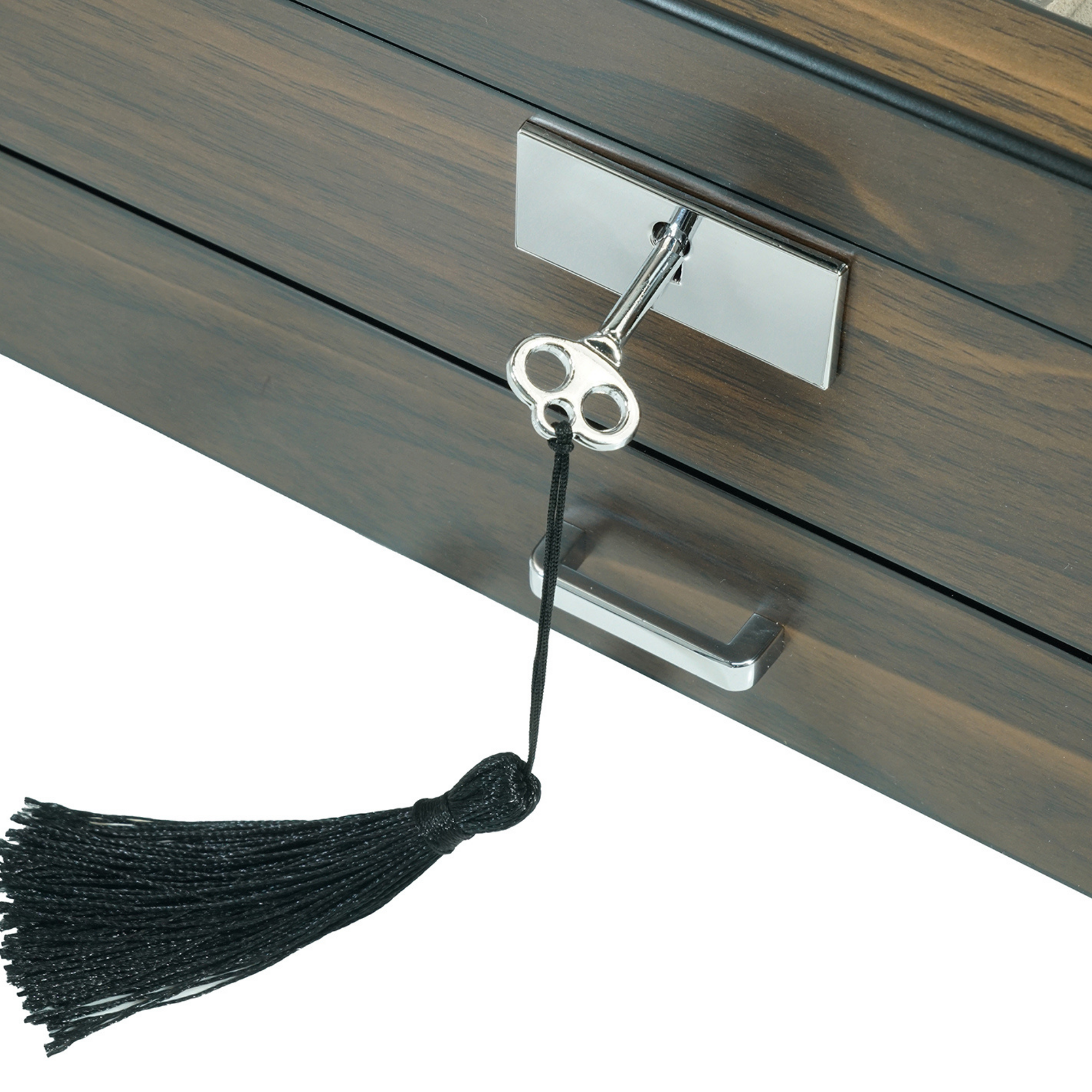 10 Slots Octagon Walnut Wooden Watch Box with Drawer