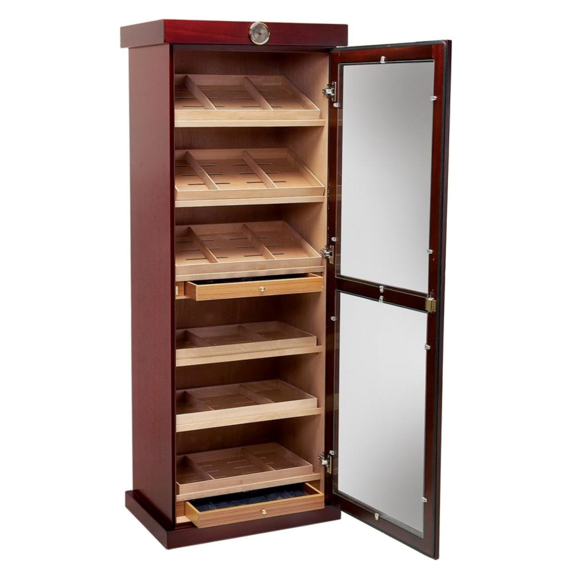 High Tower Wooden Cabinet Humidor Cigar Boxes Clinks