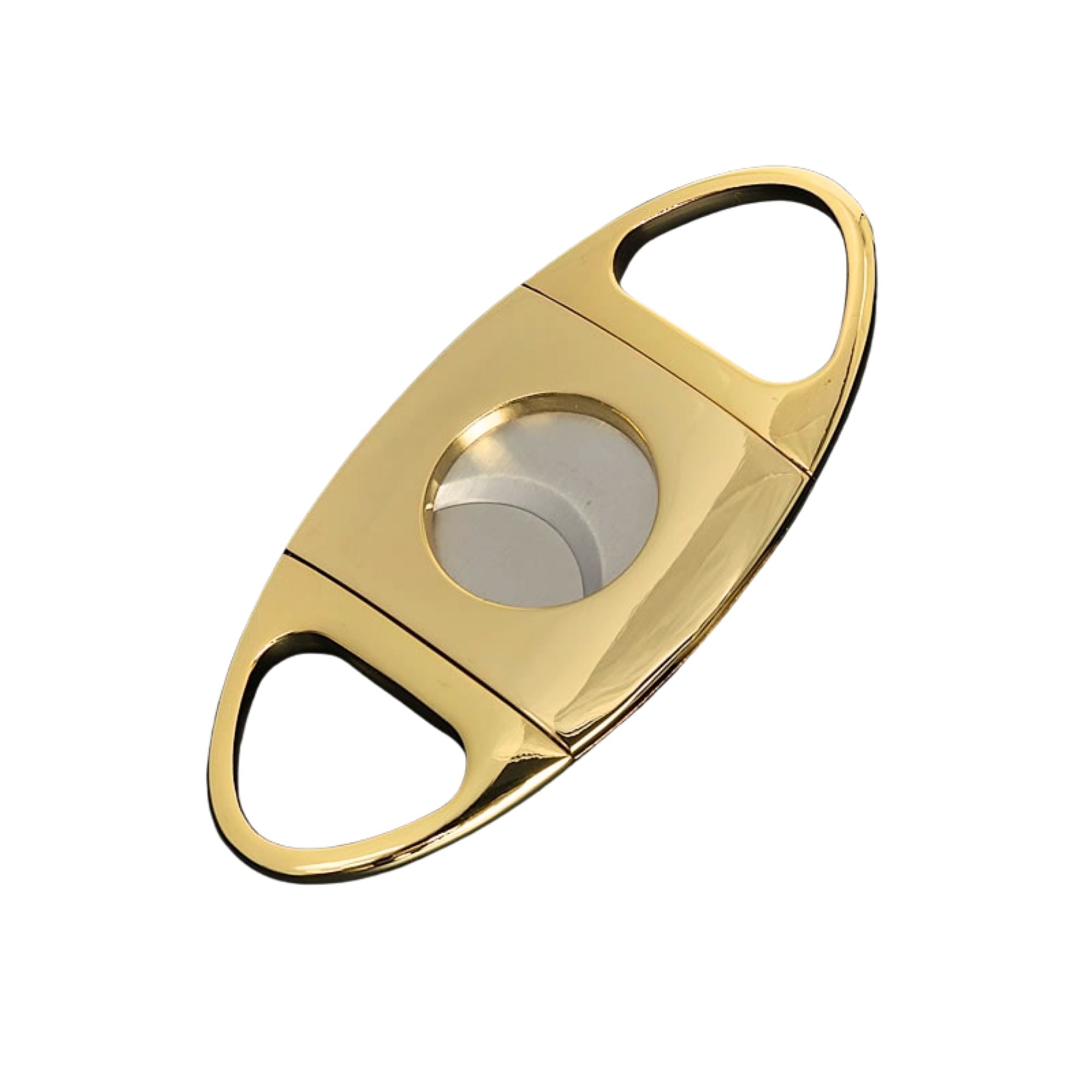 Gold Two Finger 64 Ring Gauge Cigar Cutter Boxed Cigar Cutter Clinks Australia