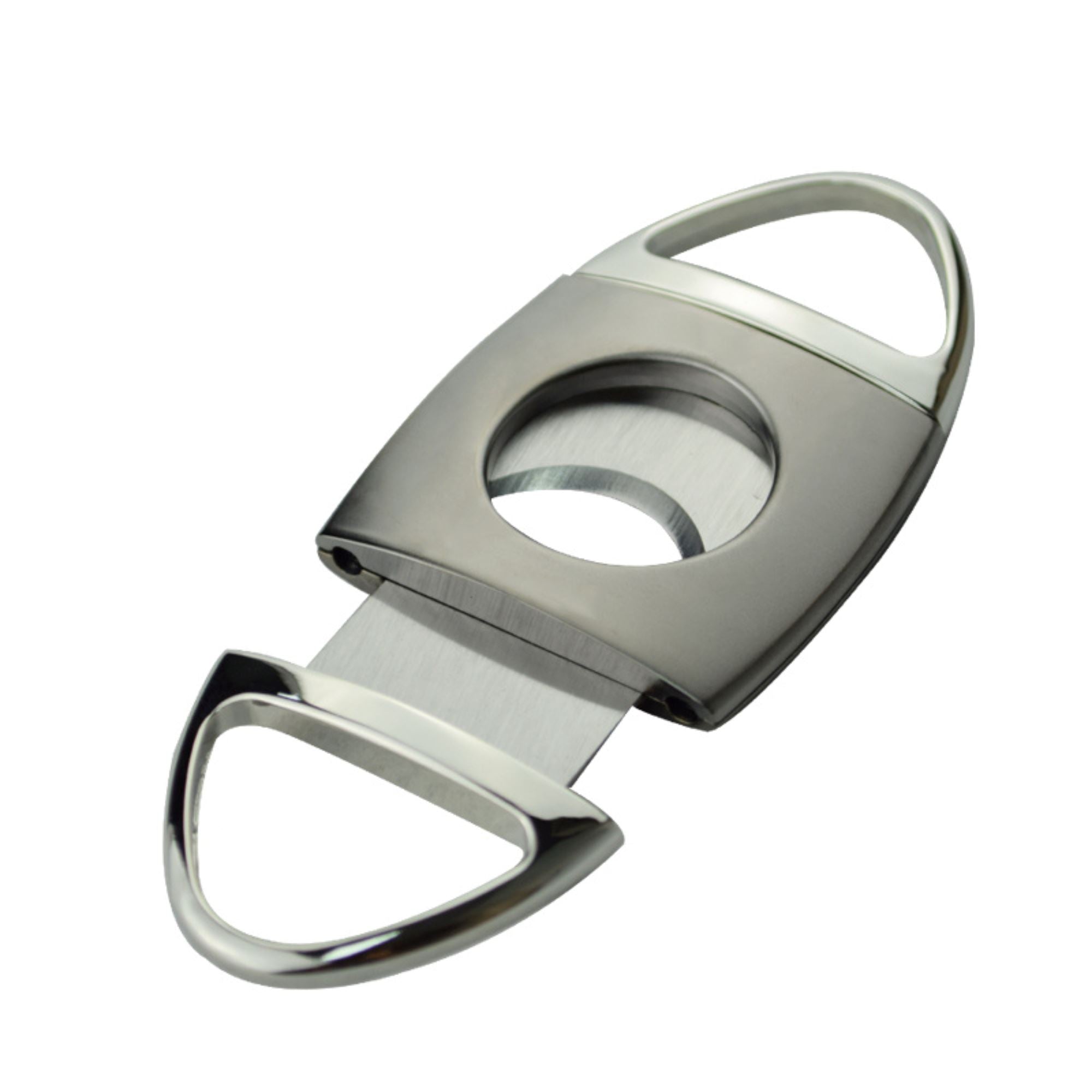 Silver Two Finger 64 Ring Gauge Cigar Cutter Boxed Cigar Cutter Clinks Australia
