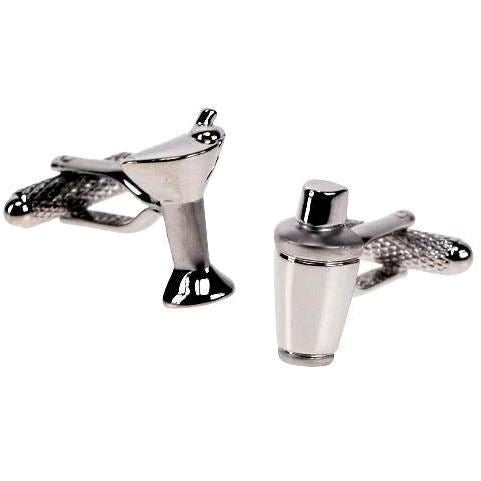 Cocktail Shaker Glass Cufflinks Novelty Cufflinks Clinks Australia
