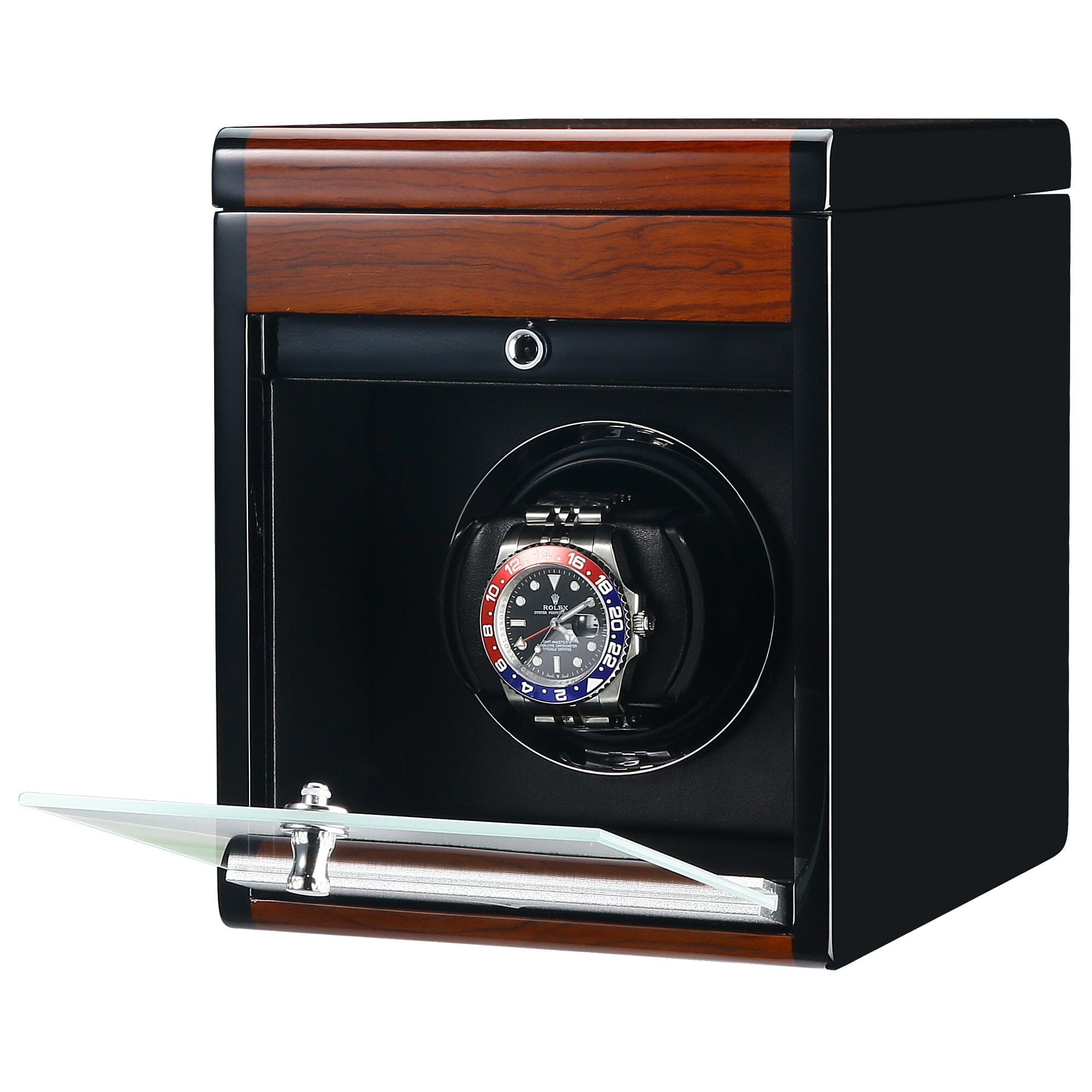 Vansolo Watch Winder for 1 Brown Watch Winder Boxes Clinks
