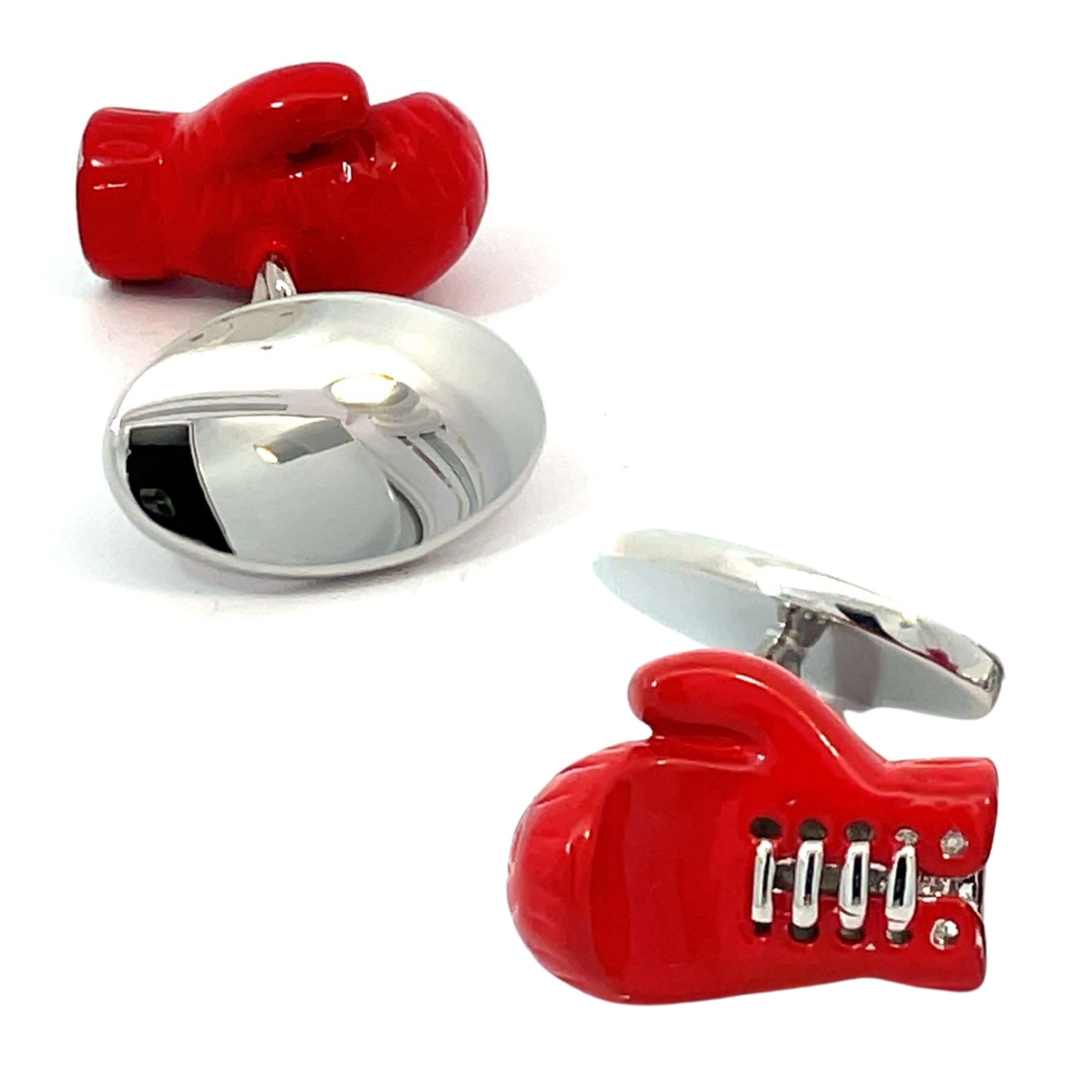 Red Boxing Gloves (chain) Cufflinks