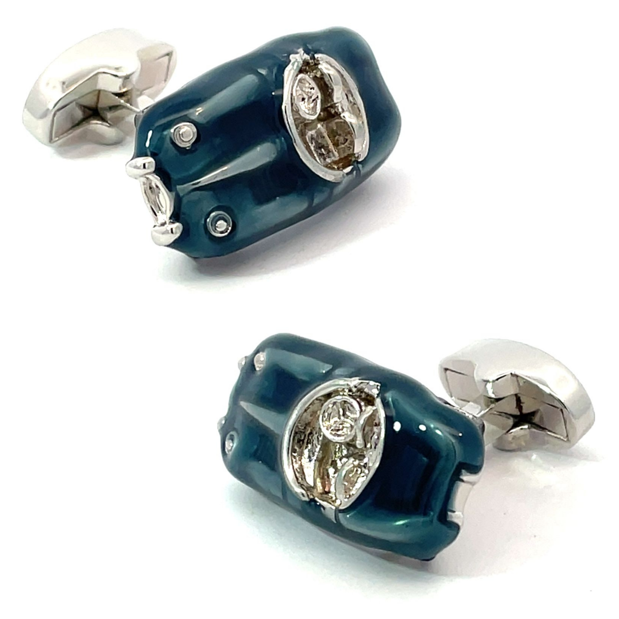 Blue Car Cufflinks