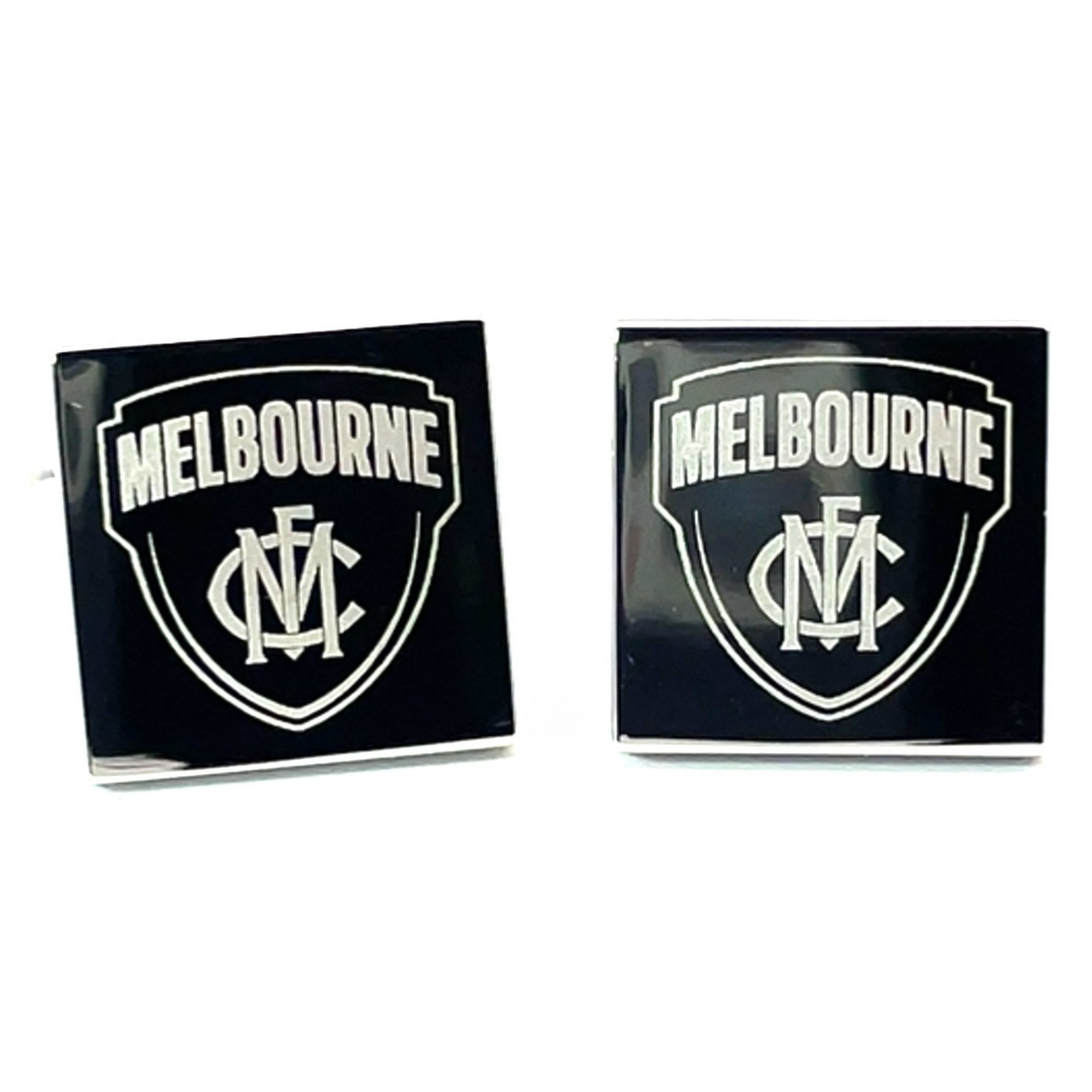 Silver Melbourne FC AFL Cufflinks
