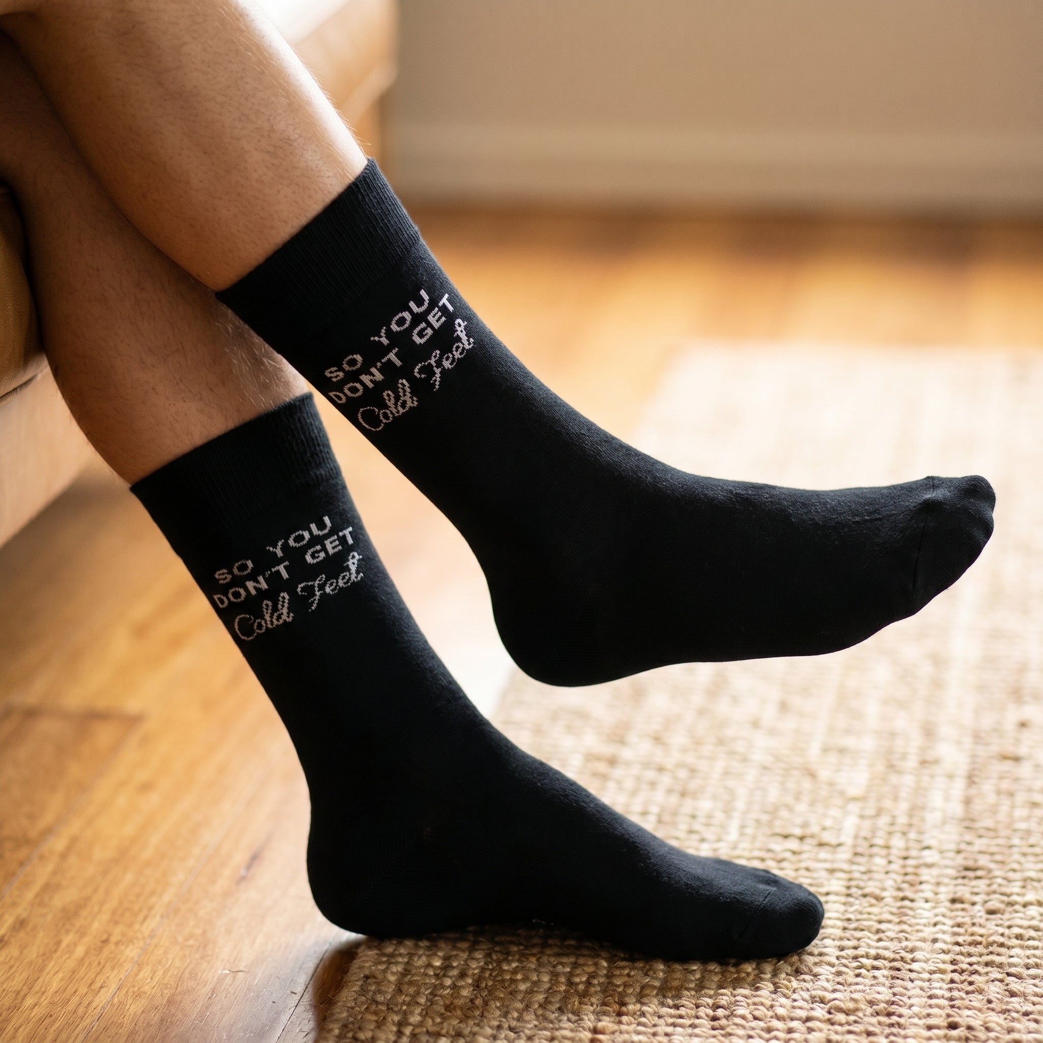 Cold Feet Groom Socks by Dapper Roo lifestyle image