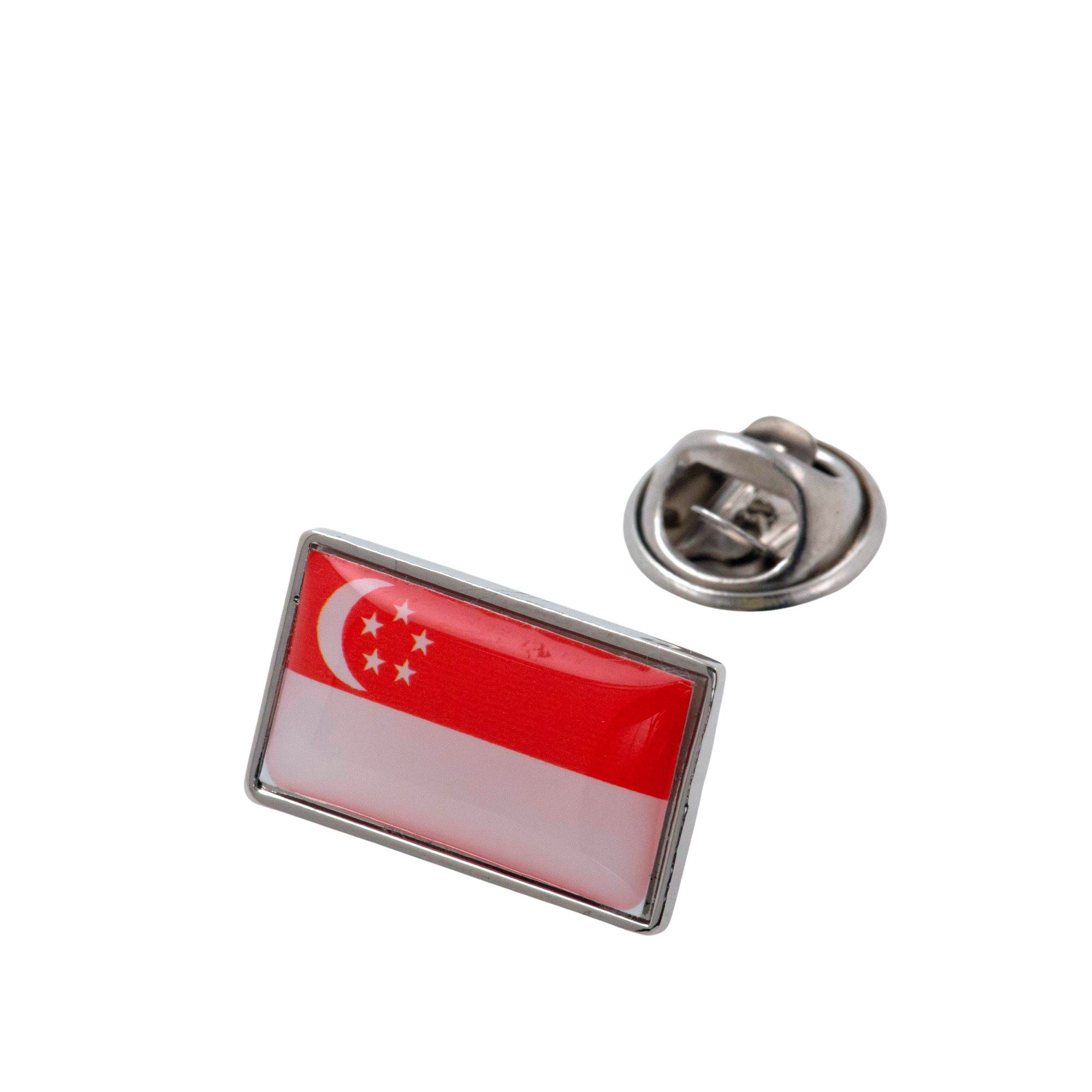Flag of Singapore Lapel Pin Lapel Pin Clinks