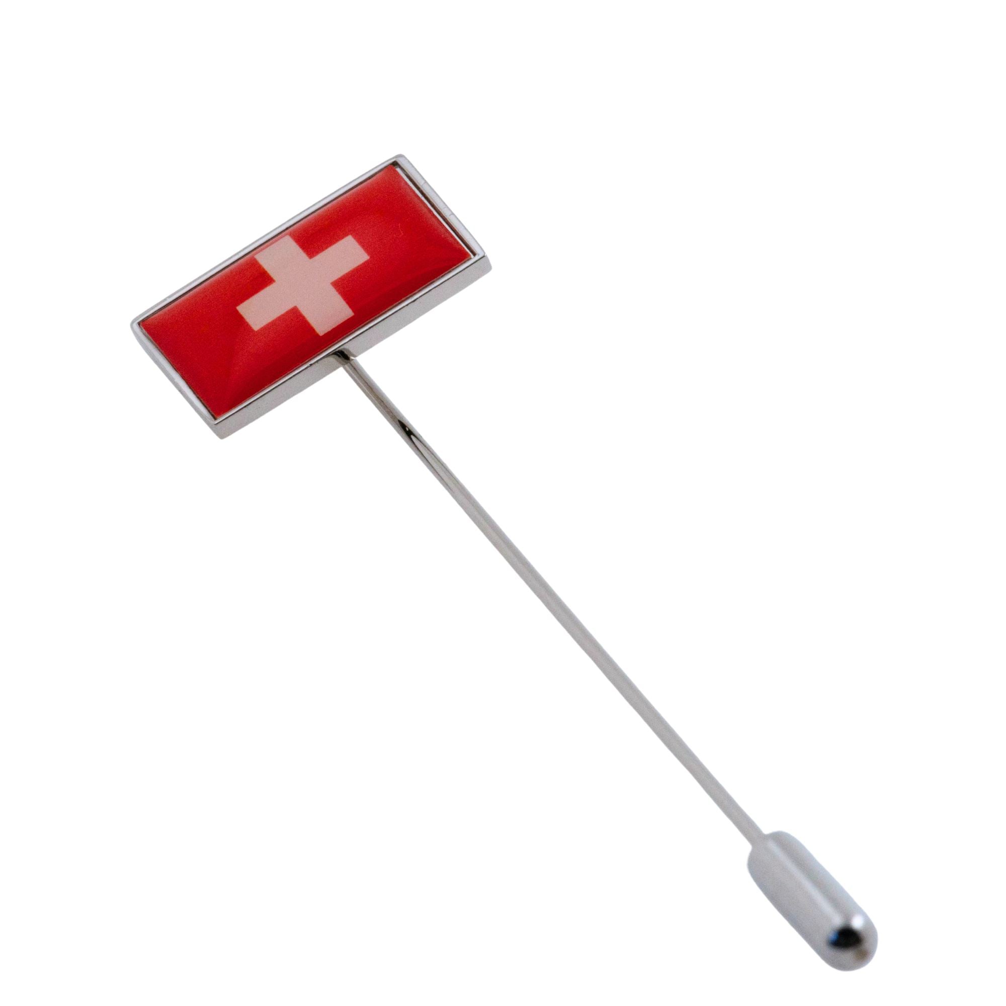 Flag of Switzerland Stick Pin Lapel Pin Clinks