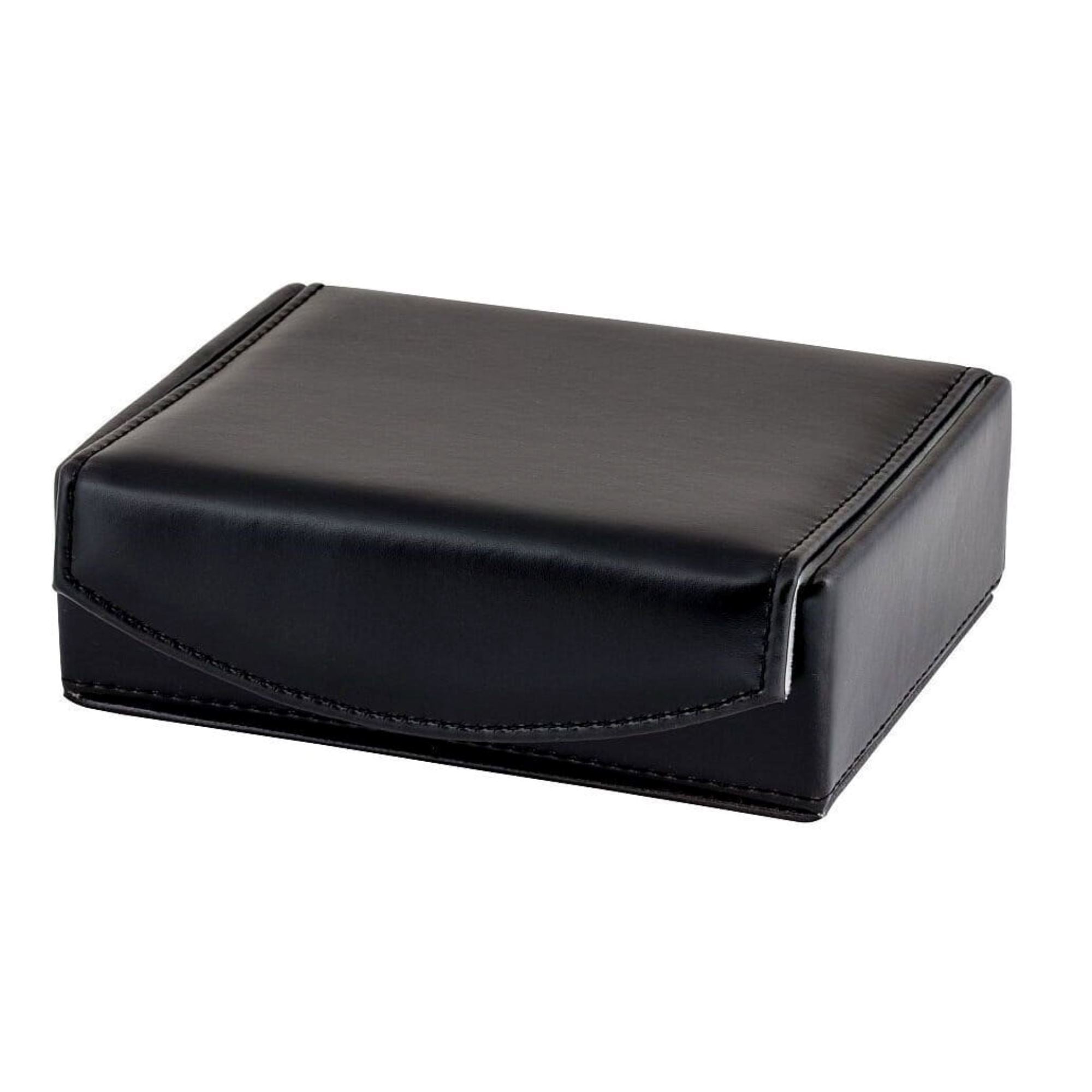 Seconds - Small Black Leathette Cufflink Box with Collar Stays Seconds Clinks Australia