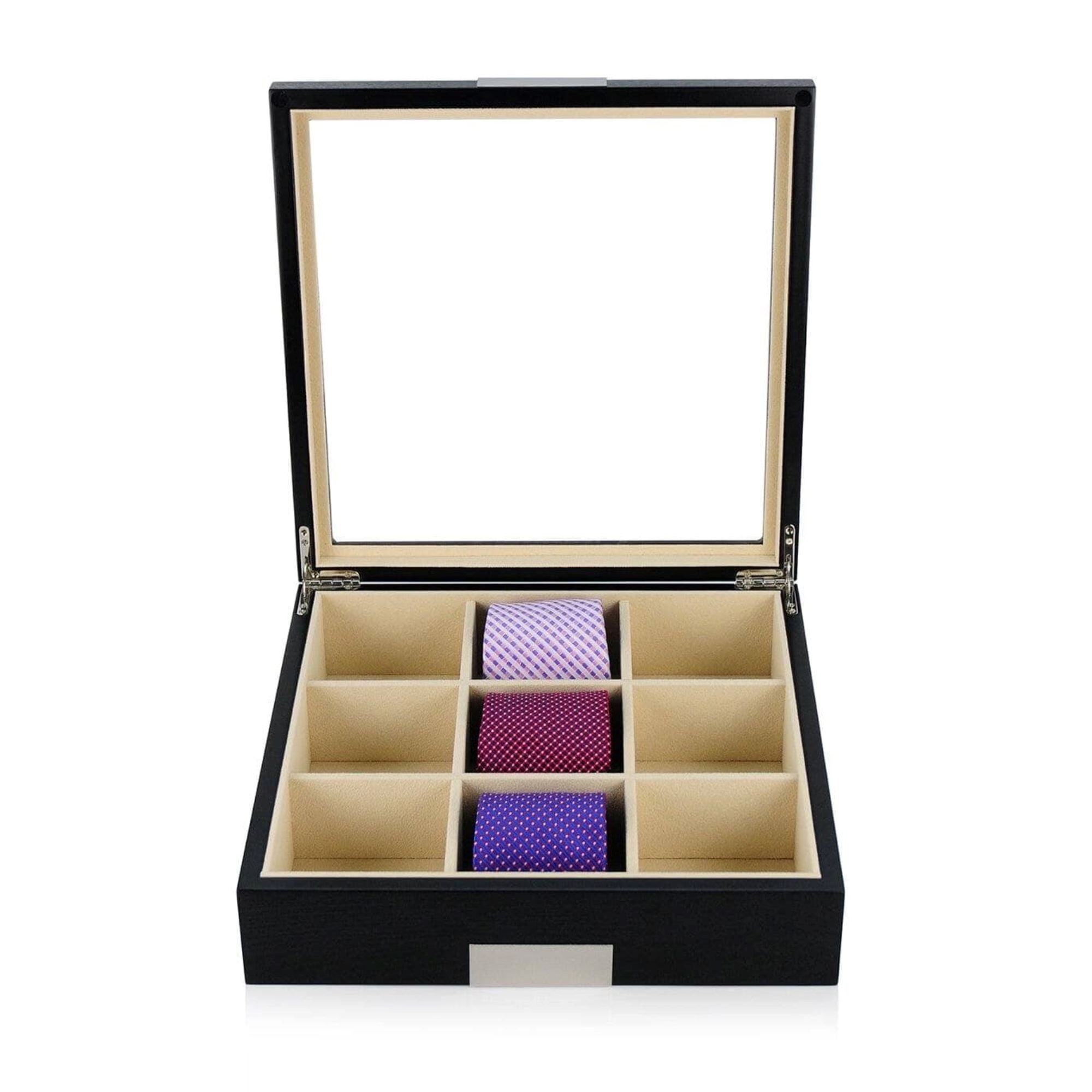 Seconds - Black Wooden Tie Box for 9 Seconds Clinks