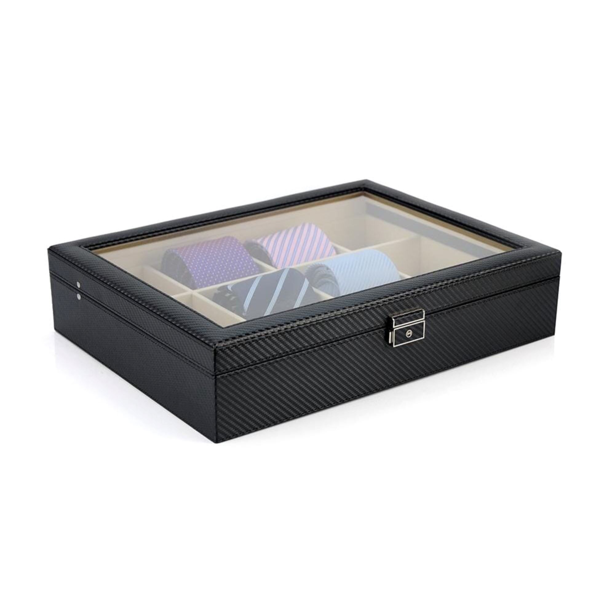 Seconds - Carbon Fibre Leather Tie Box for 12 Seconds Clinks