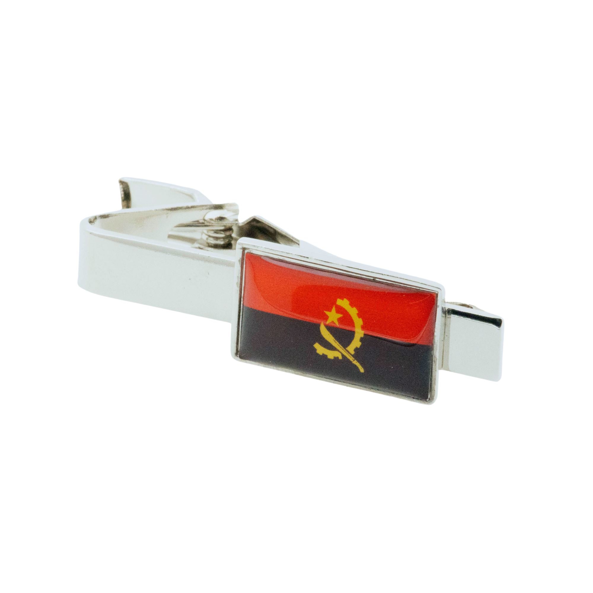 Flag of Angola Tie Clip Tie Clips Clinks