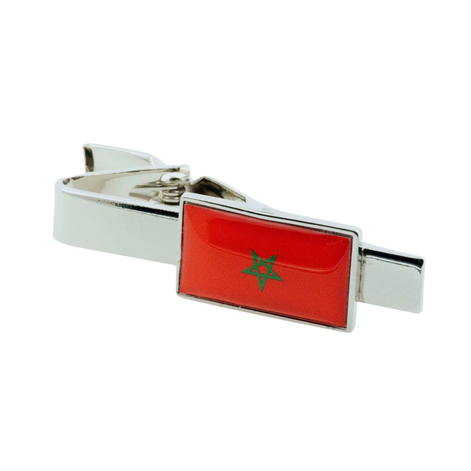 Flag of Morocco Tie Clip Tie Clips Clinks