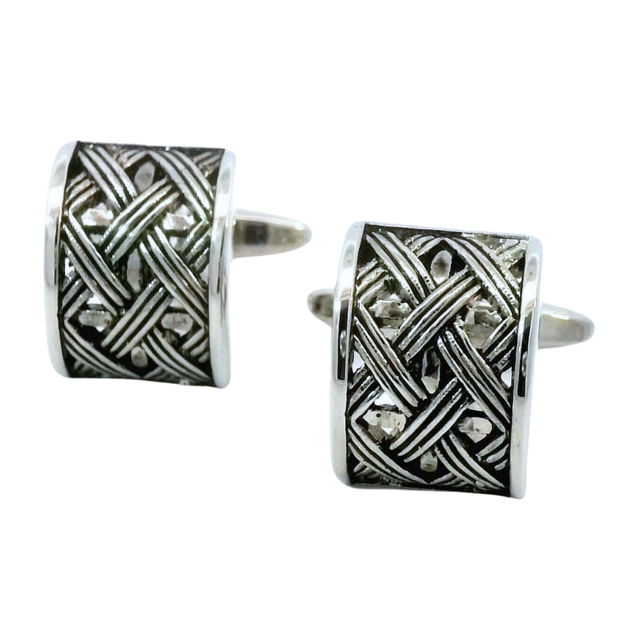 Basketweave Arch Cufflinks Novelty Cufflinks Clinks Australia Basketweave Arch Cufflinks