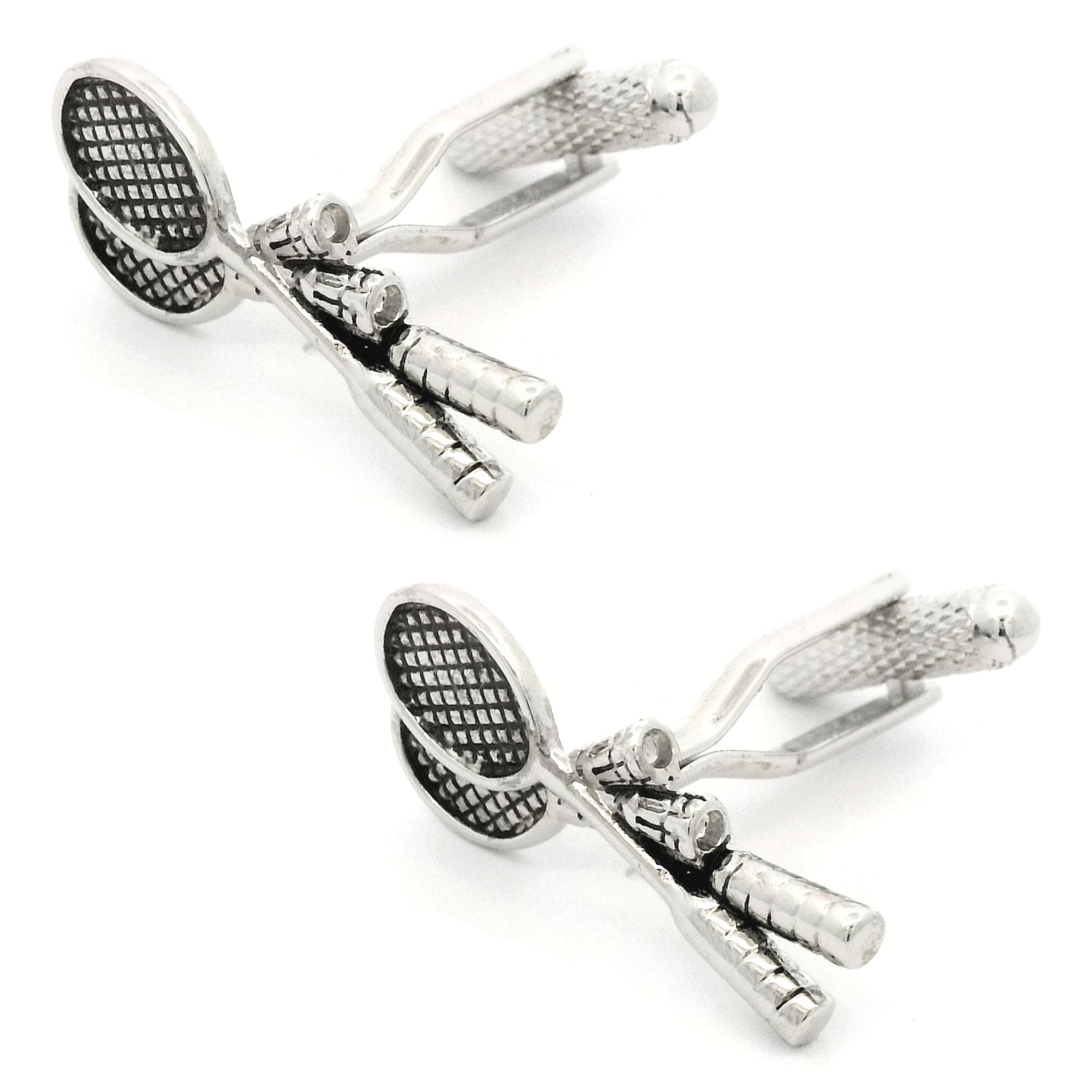 Crossed Badminton Racquets Cufflinks Novelty Cufflinks Clinks Australia Crossed Badminton Racquets Cufflinks