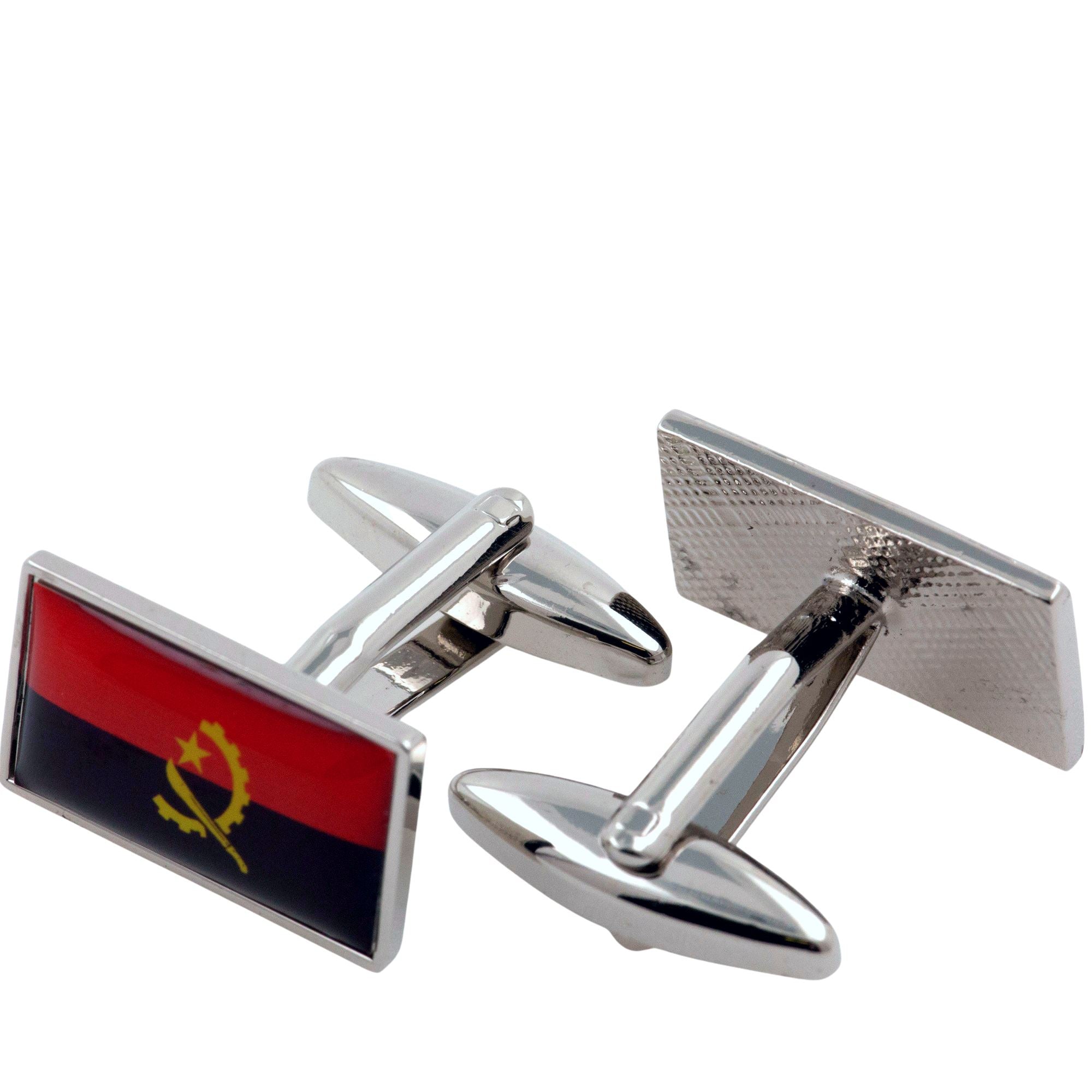 Flag of Angola Cufflinks Novelty Cufflinks Clinks