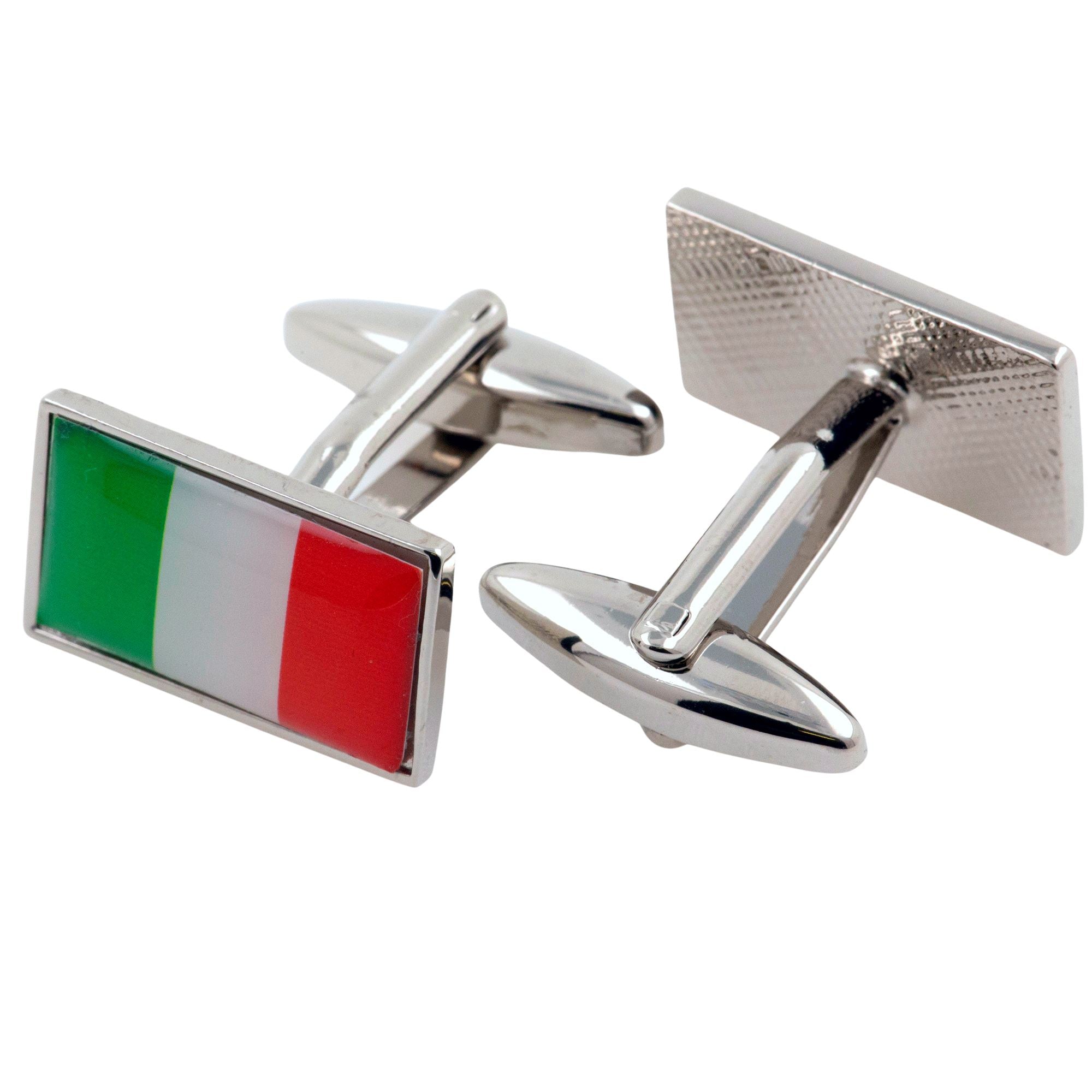 Flag of Italy Cufflinks Novelty Cufflinks Clinks