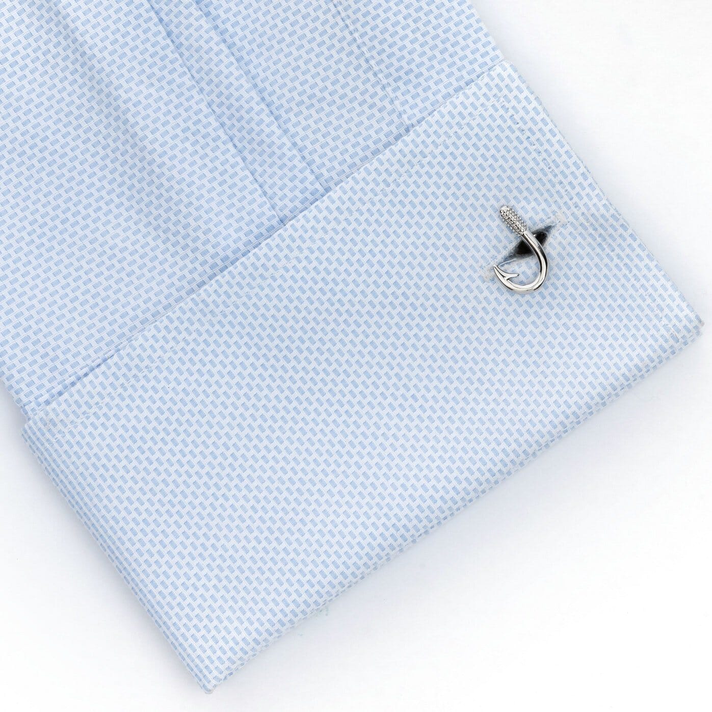 Silver Fishing Hook Cufflinks Novelty Cufflinks Clinks Australia