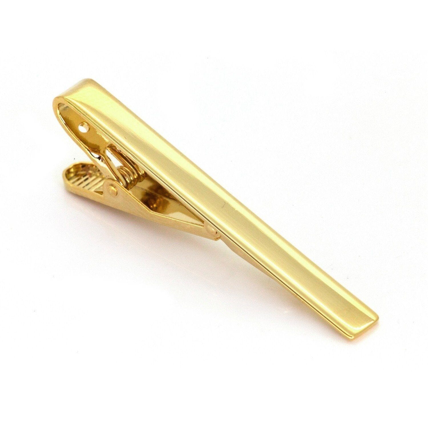 Shiny Gold Tie Clip Tie Clips Clinks Australia Shiny Gold Tie Clip