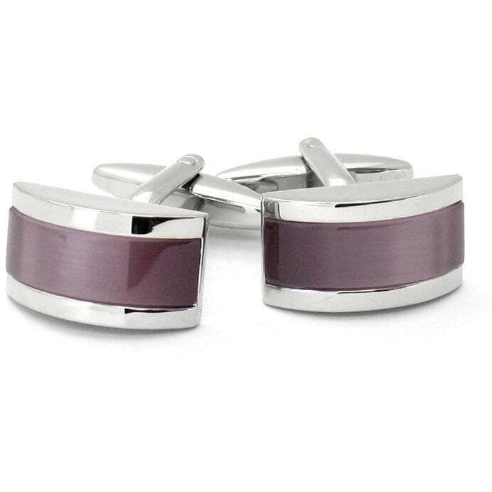 Twilight Purple Cateye Cufflinks Classic & Modern Cufflinks Clinks Australia Twilight Purple Cateye Cufflinks