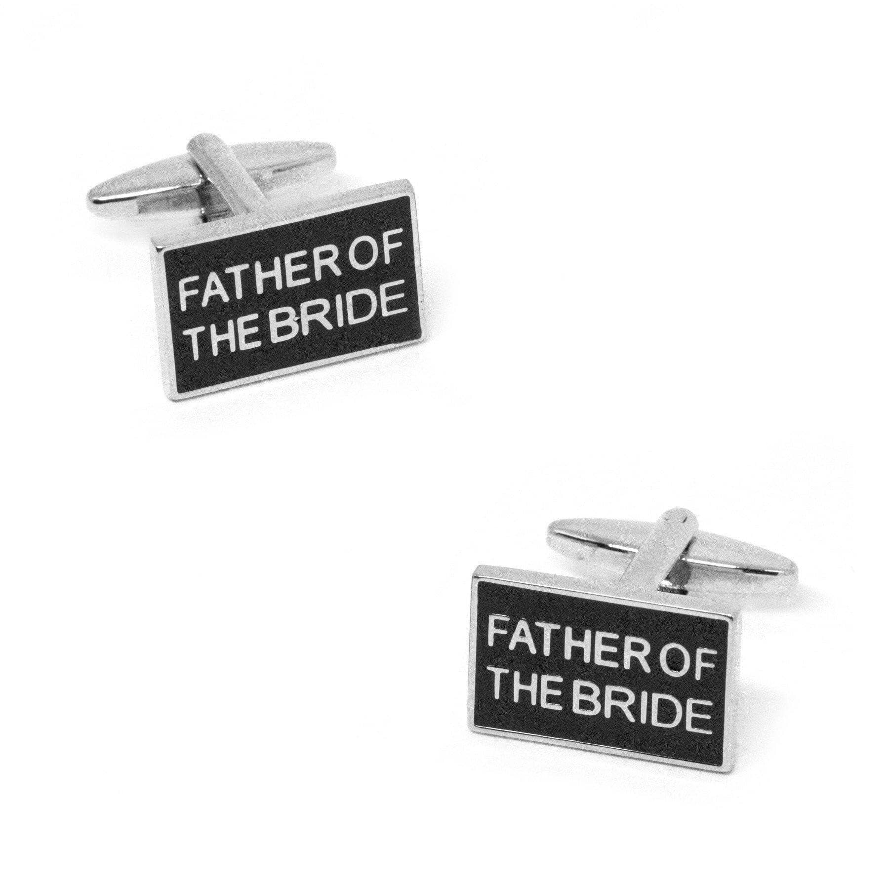 Father of the Bride Black Silver Wedding Cufflinks Wedding Cufflinks Clinks Australia