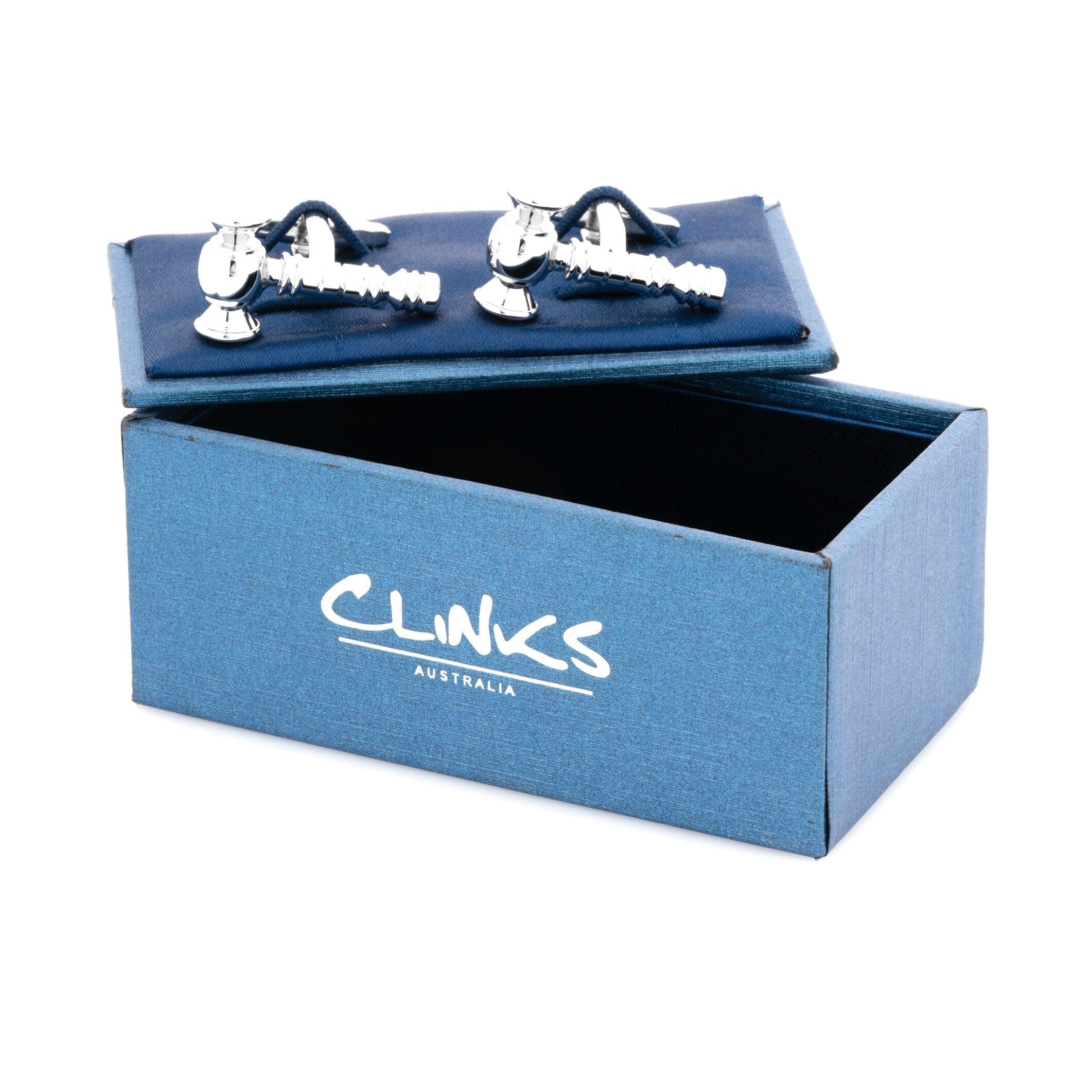 Auctioneer / Judge Gavel Cufflinks Silver Silver Cufflinks Clinks Australia
