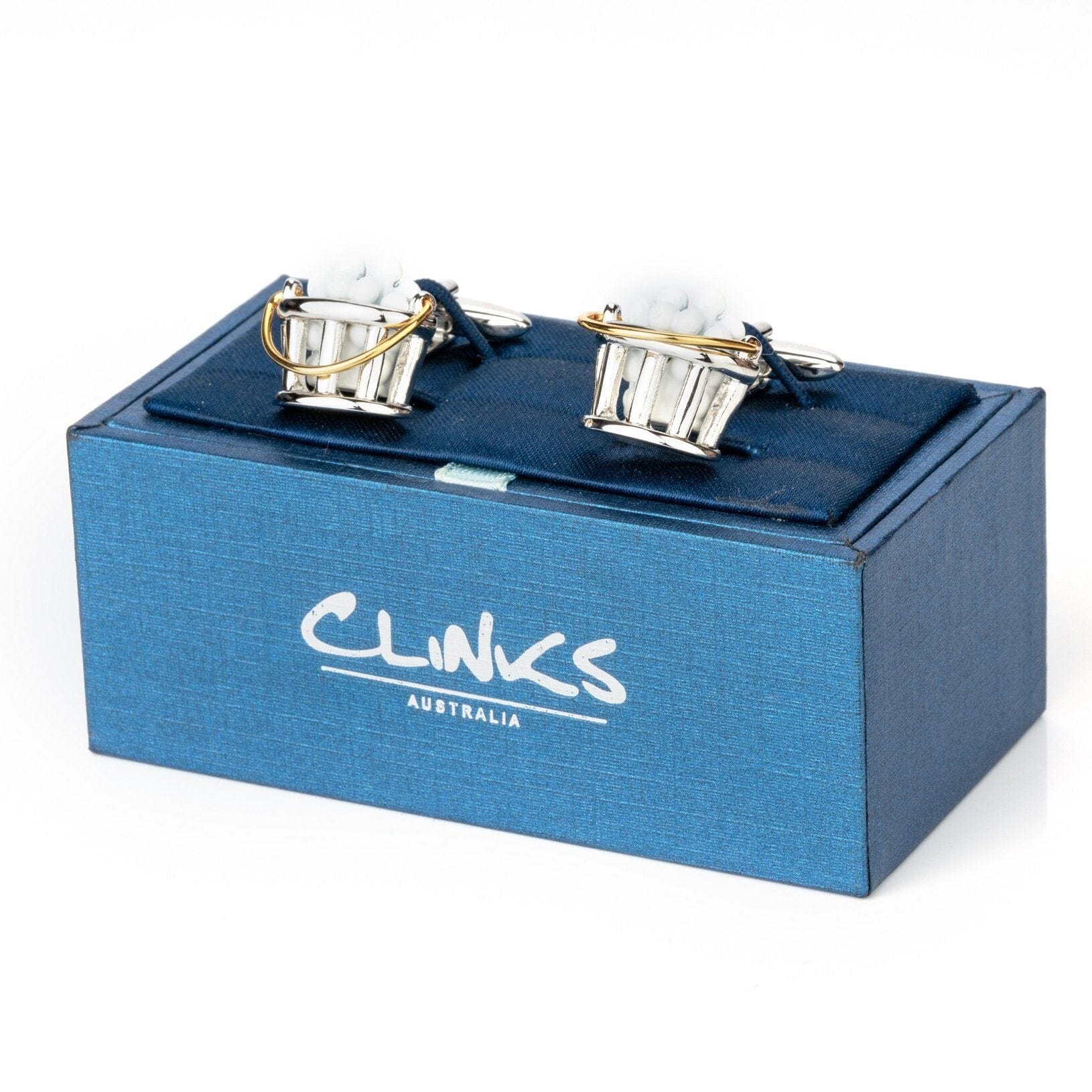 Bucket of Golf Balls Novelty Cufflinks Clinks Australia