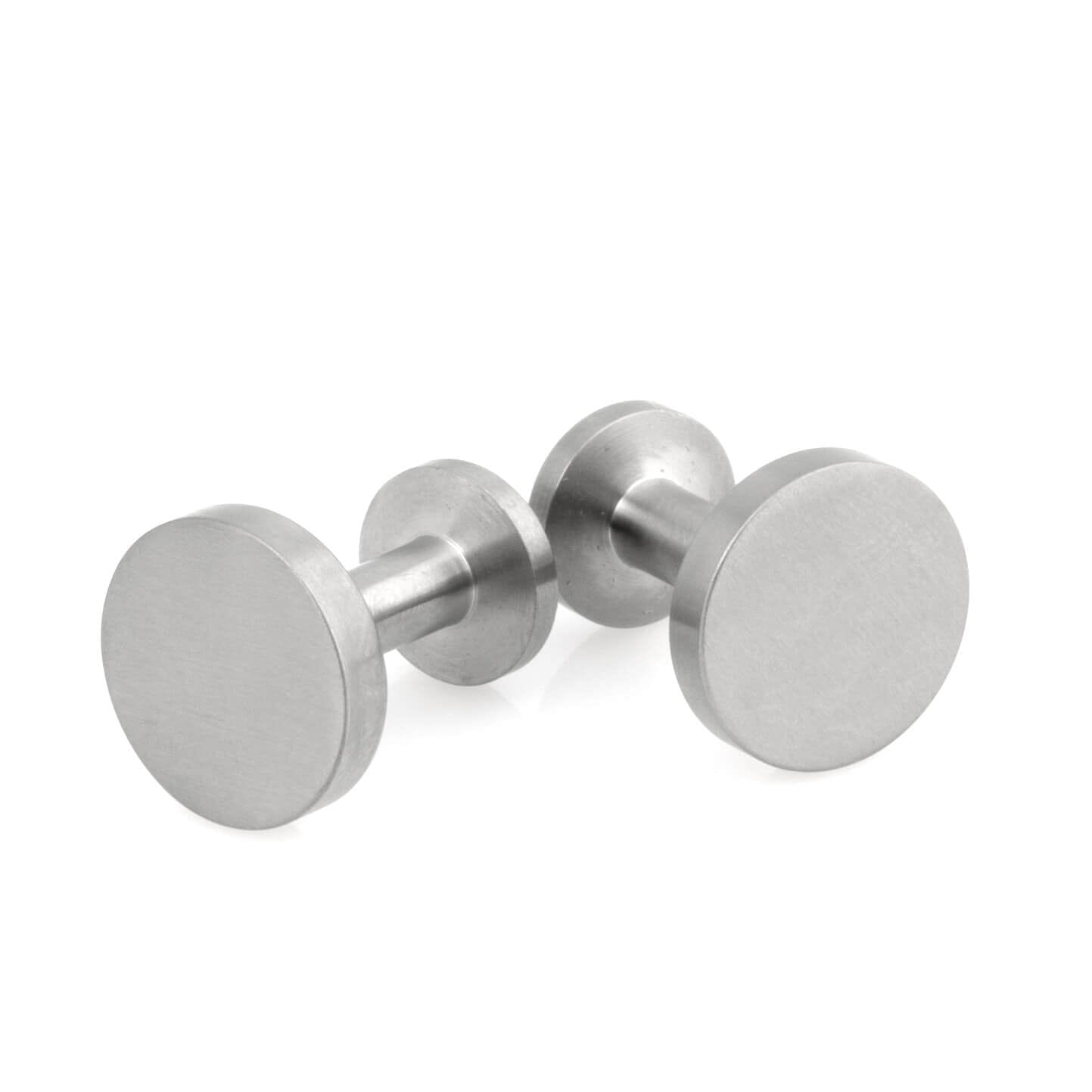 Brushed Titanium Cufflinks Classic & Modern Cufflinks Clinks Australia