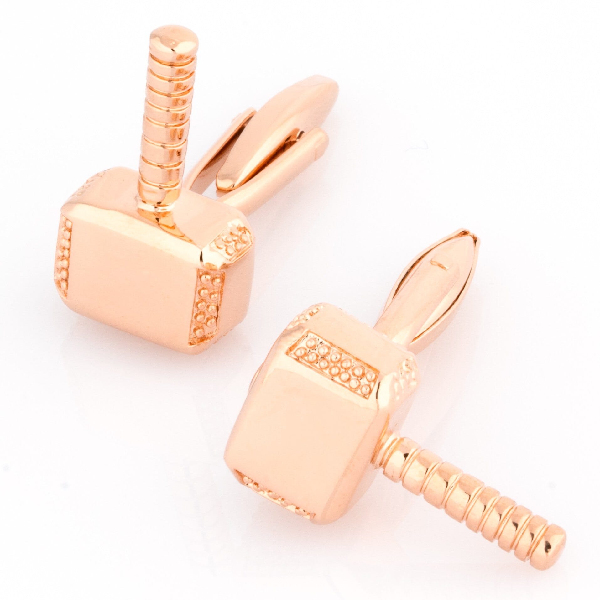Thor Style Hammer Cufflinks Rose Gold Novelty Cufflinks Clinks Australia