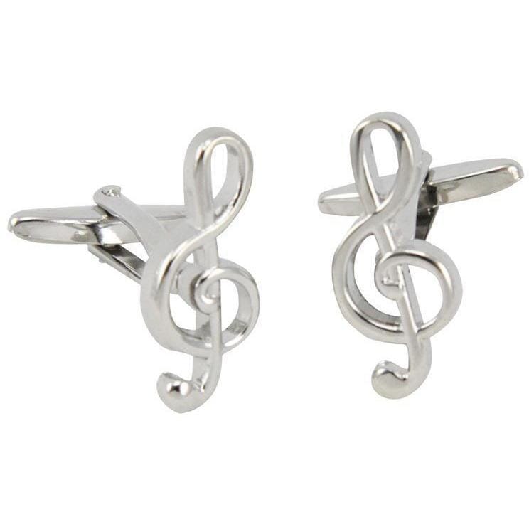 Treble Clef Silver Cufflinks Novelty Cufflinks Clinks Australia