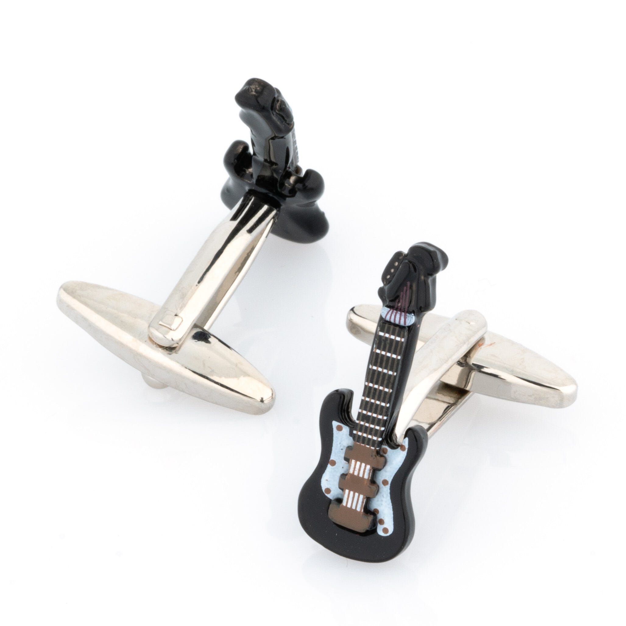 Black Electric Guitar Cufflinks Novelty Cufflinks Clinks Australia