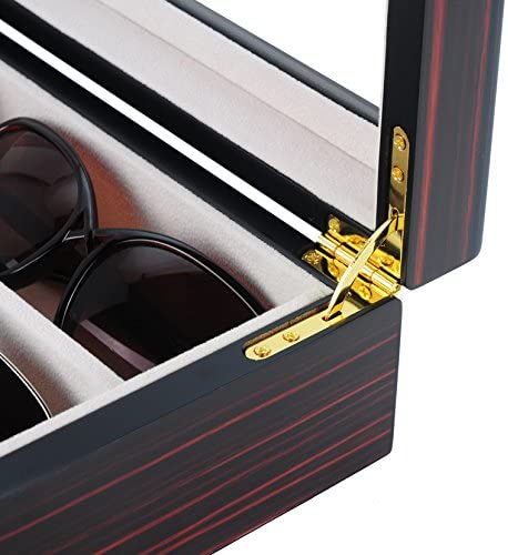 Ebony Wooden Watch Box, 6 Watch Box, 3 Sunglasses, Cuffed Watch Box, Clinks Australia Watch Box, Ebony Watch Boxes on Cuffed, Australia Watch Box, Watch Storage Box, Watch Display Box, 6 Slots Watch Box + 3 Sunglasses, Watch Boxes for 6 , Ebony Watch Box, Wooden Watch Box, Ebony, CB5065, Clinks, Clinks Australia, Cuffed