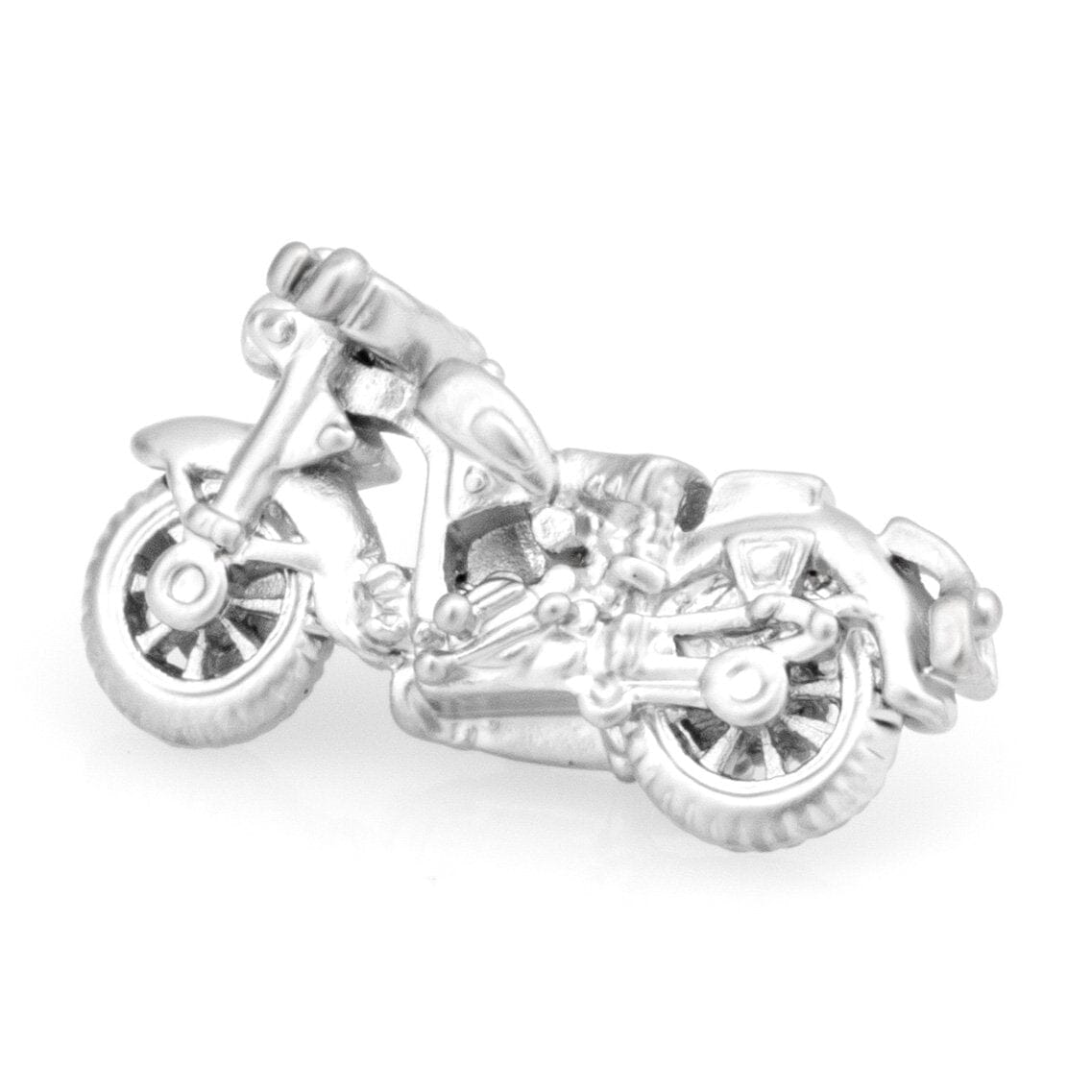 Silver Motorbike Lapel Pin Lapel Pin Clinks