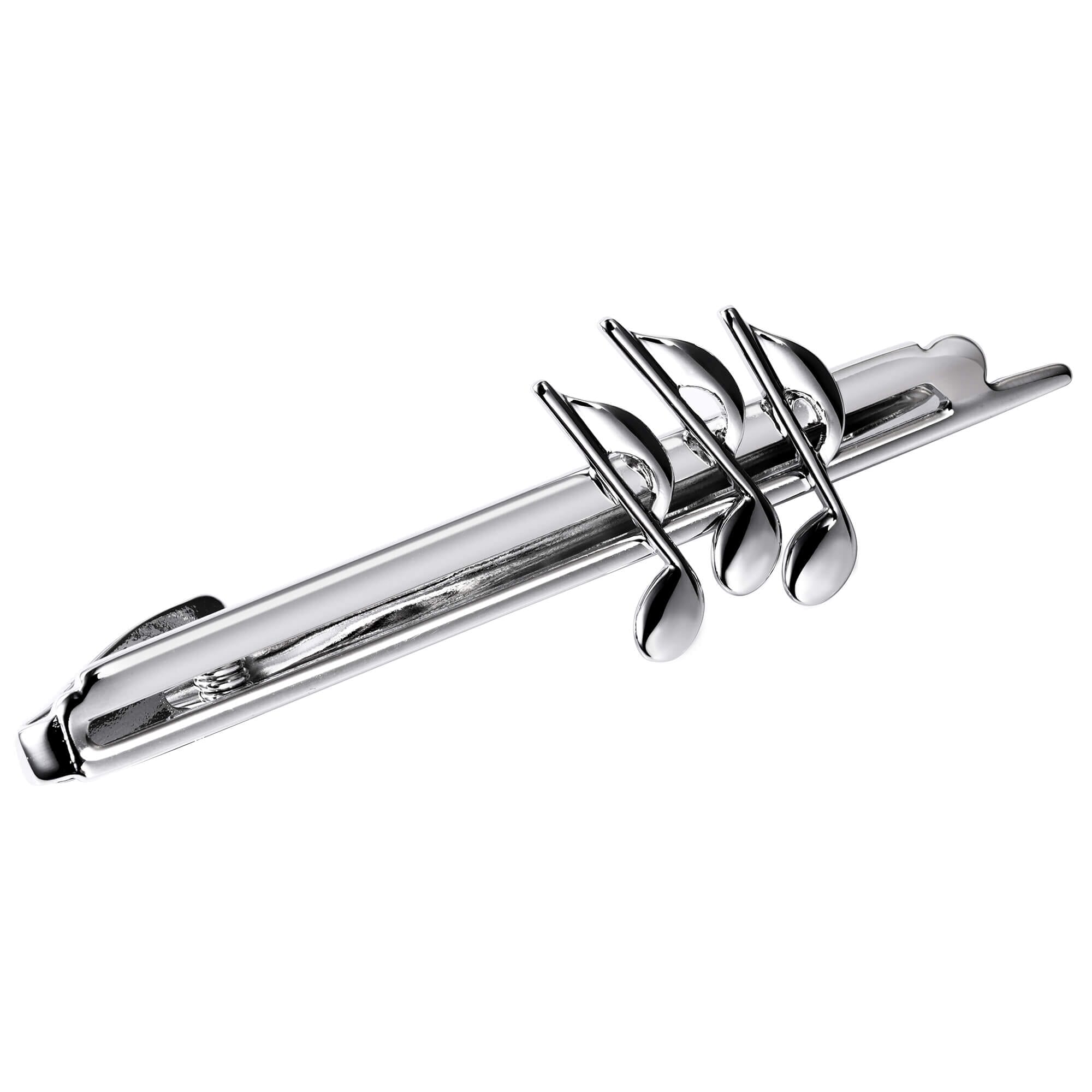 Three Music Notes Tie Clip Tie Clips Clinks Australia