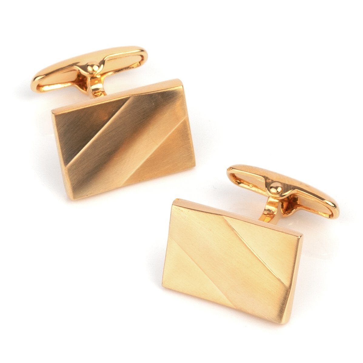 Classic Gold Ridge Cufflinks Classic & Modern Cufflinks Clinks Australia