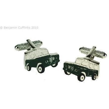 Dark Green Jeep Cufflinks Novelty Cufflinks Clinks Australia