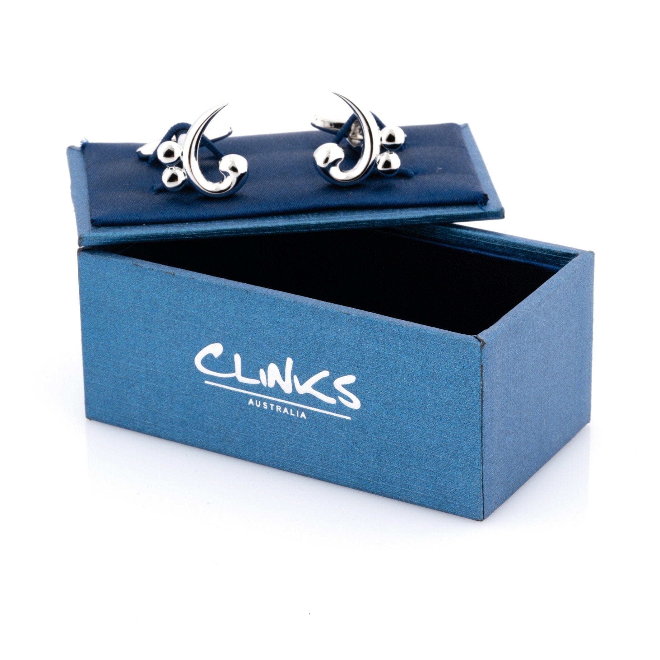 Bass Clef Silver Cufflinks Silver Cufflinks Clinks Australia