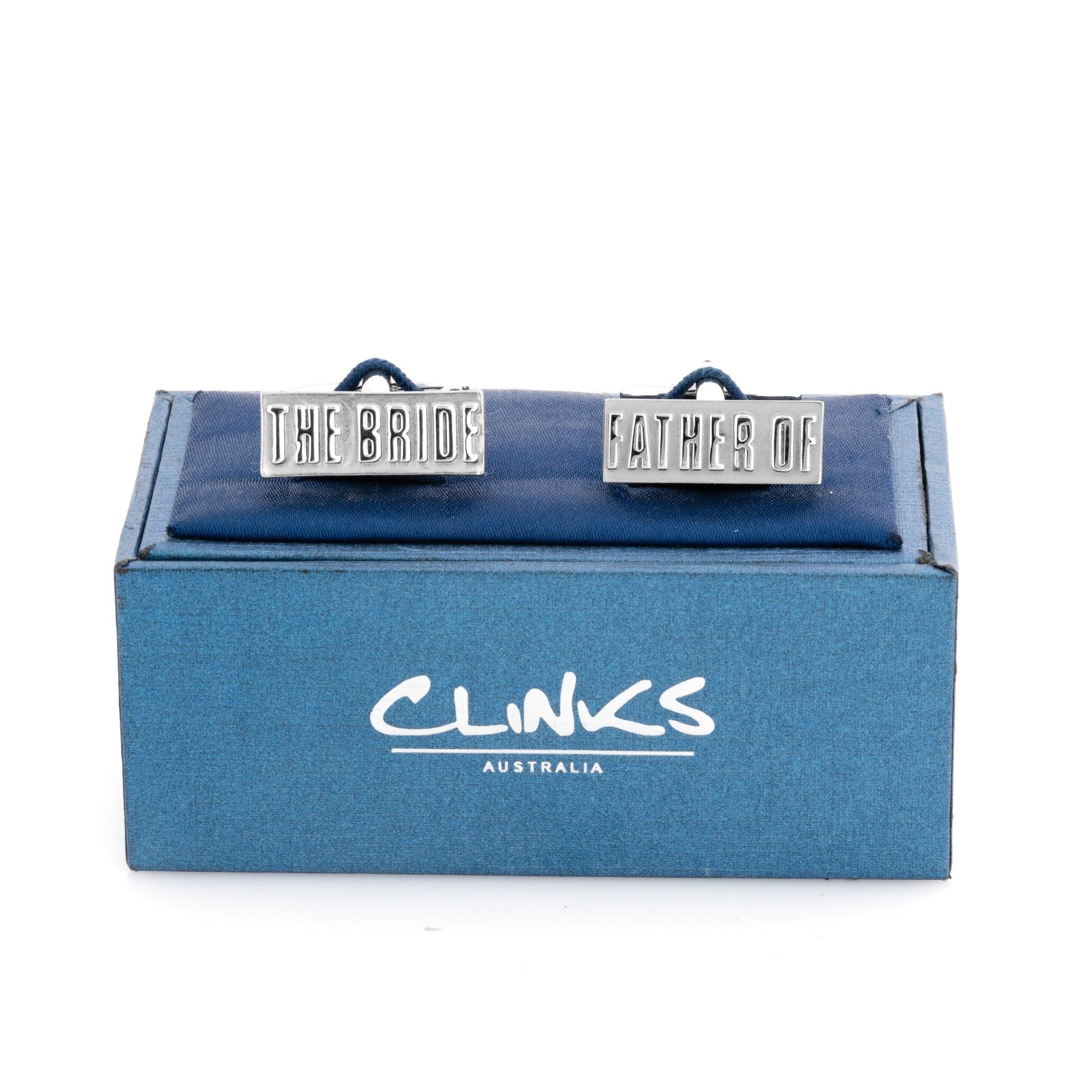 Father of the Bride Raised Lettering Wedding Cufflinks Wedding Cufflinks Clinks Australia