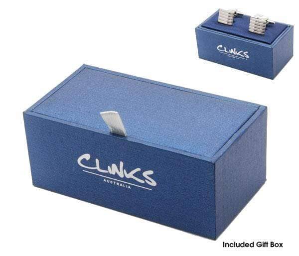 Wrap Around Black Groove Cufflinks Classic & Modern Cufflinks Clinks Australia