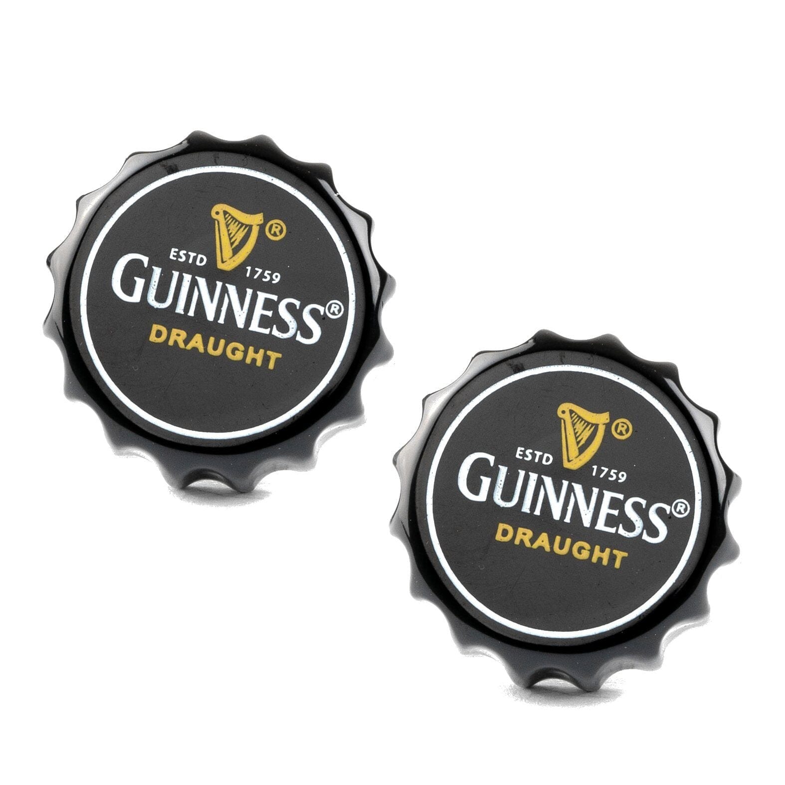 Black Guinness Beer Cap Cufflinks Novelty Cufflinks Clinks Australia
