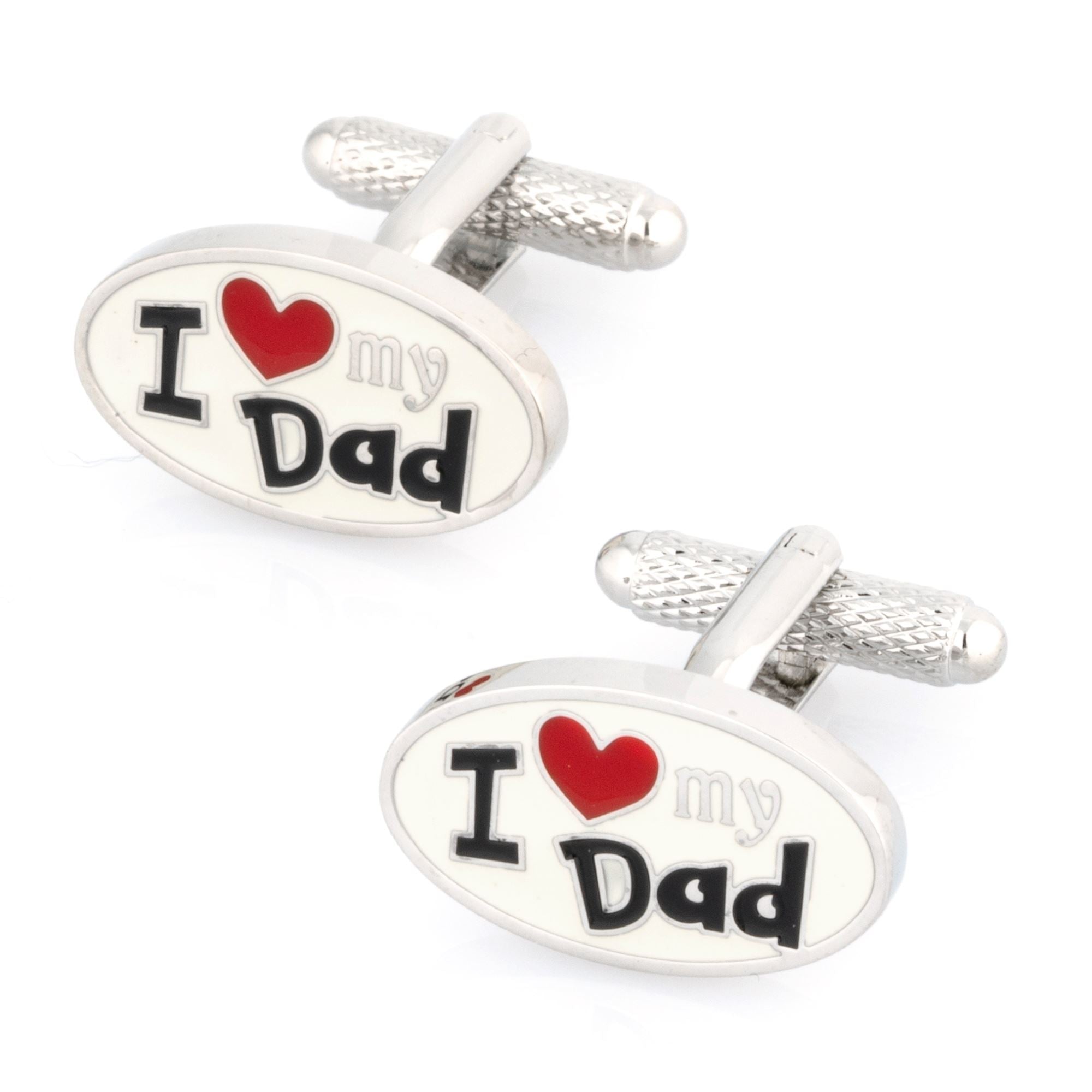 I Love My Dad Cufflinks Oval Novelty Cufflinks Clinks Australia I Love My Dad Cufflinks Oval