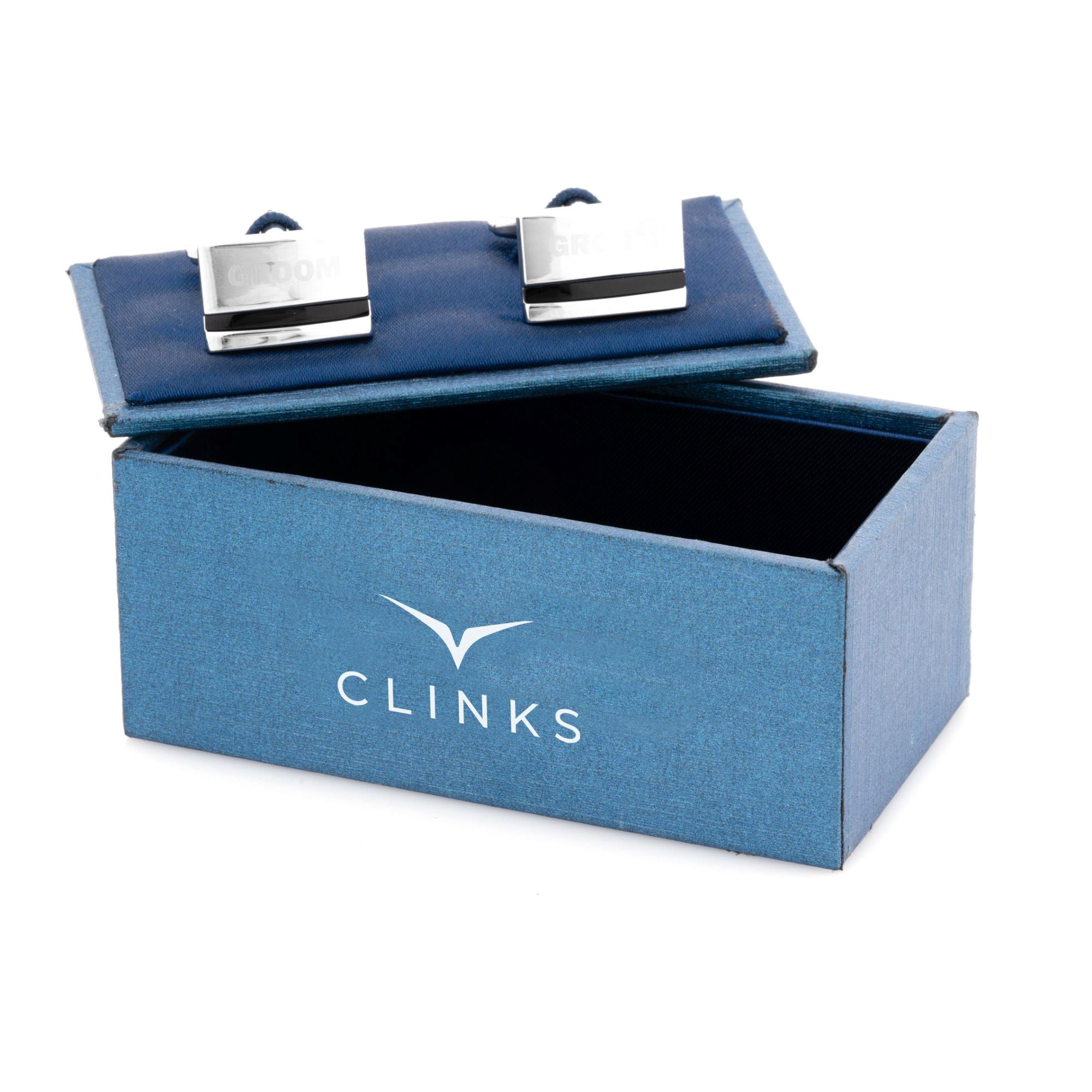 Groom Laser Etched Onyx Silver Wedding Cufflinks Wedding Cufflinks Clinks Australia