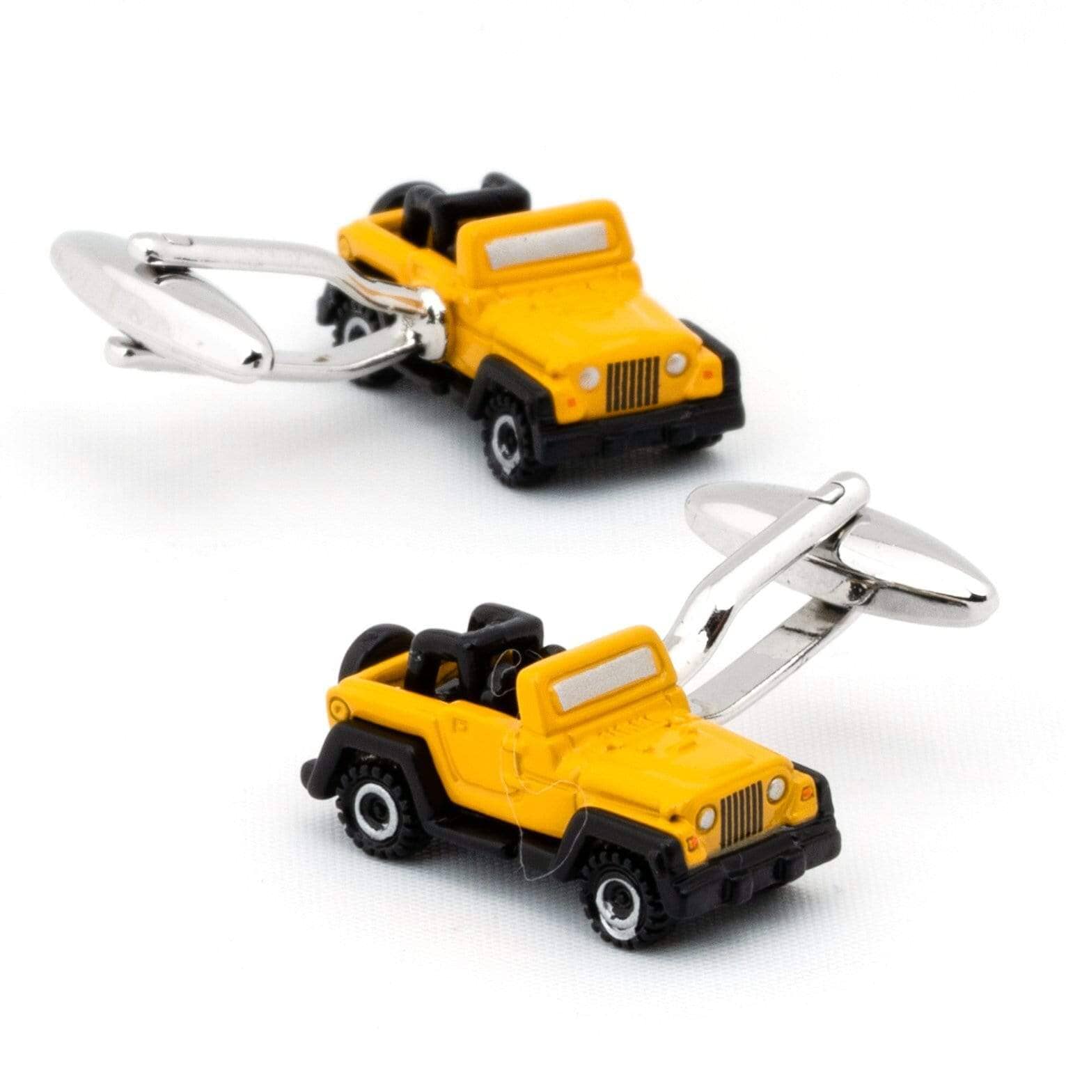 Yellow Jeep Cufflinks Novelty Cufflinks Clinks Australia